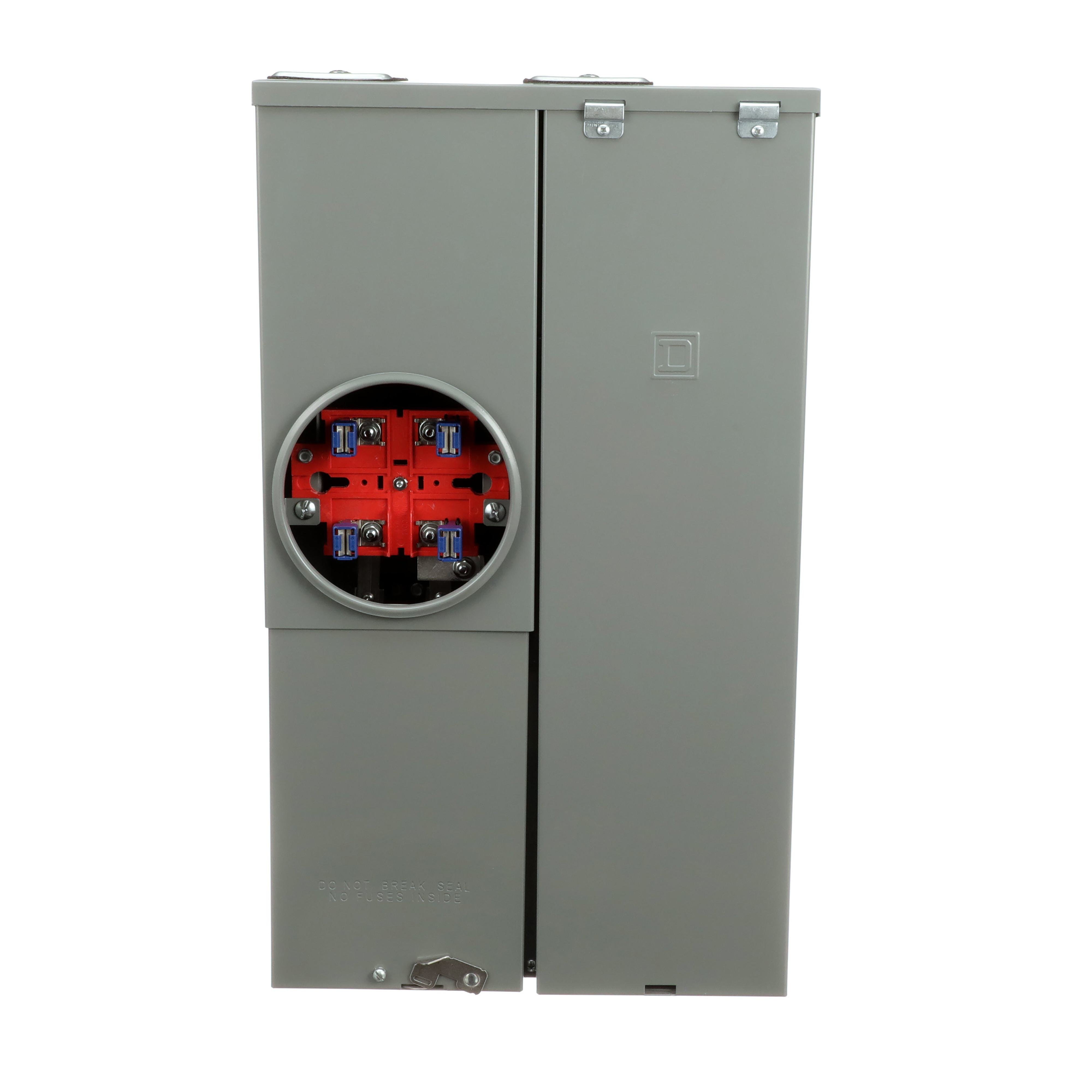 Picture of SC1624M100S - All in one, Homeline, CSED, ringed socket, 100A, surface mount, 16 spaces, 24 circuits, 10kA SCCR, no bypass