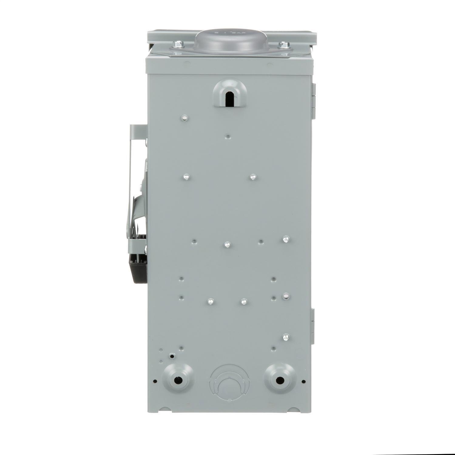 Picture of D222N - Safety switch, general duty, fusible, 60A, 2 pole, 15hp, 240VAC, NEMA 1, 3 wire, 1 neutral,