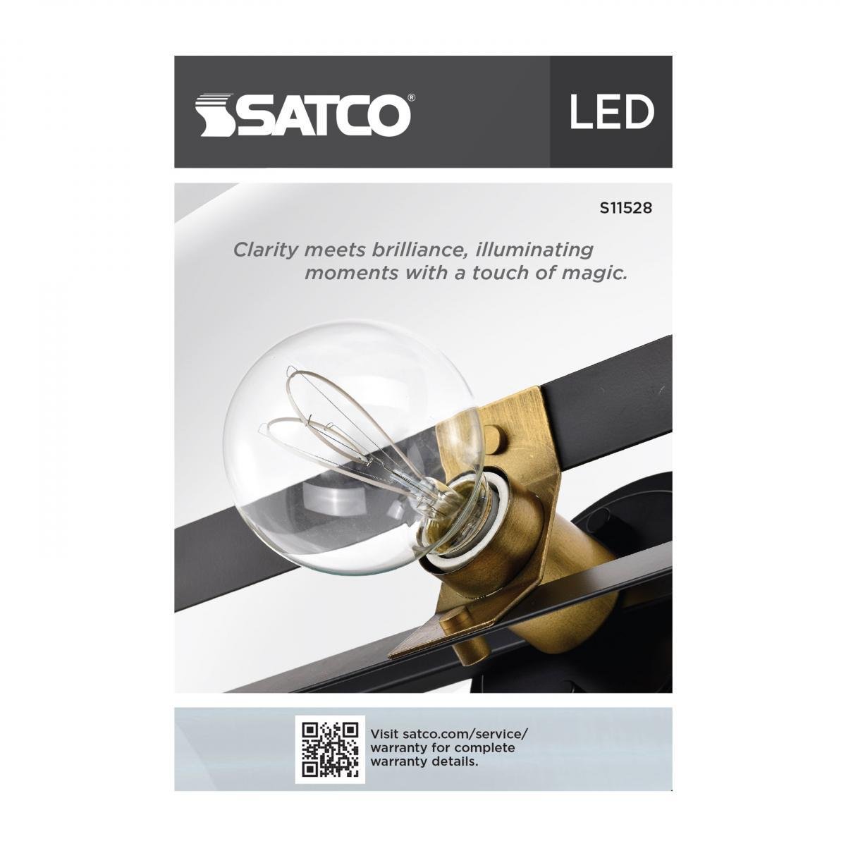 Picture of S11528 - 6 Watt LED - Reminiscent - Flex Gray Filament - G25 Loop - Medium Base - 2700K CCT - Clear - 120 Volt