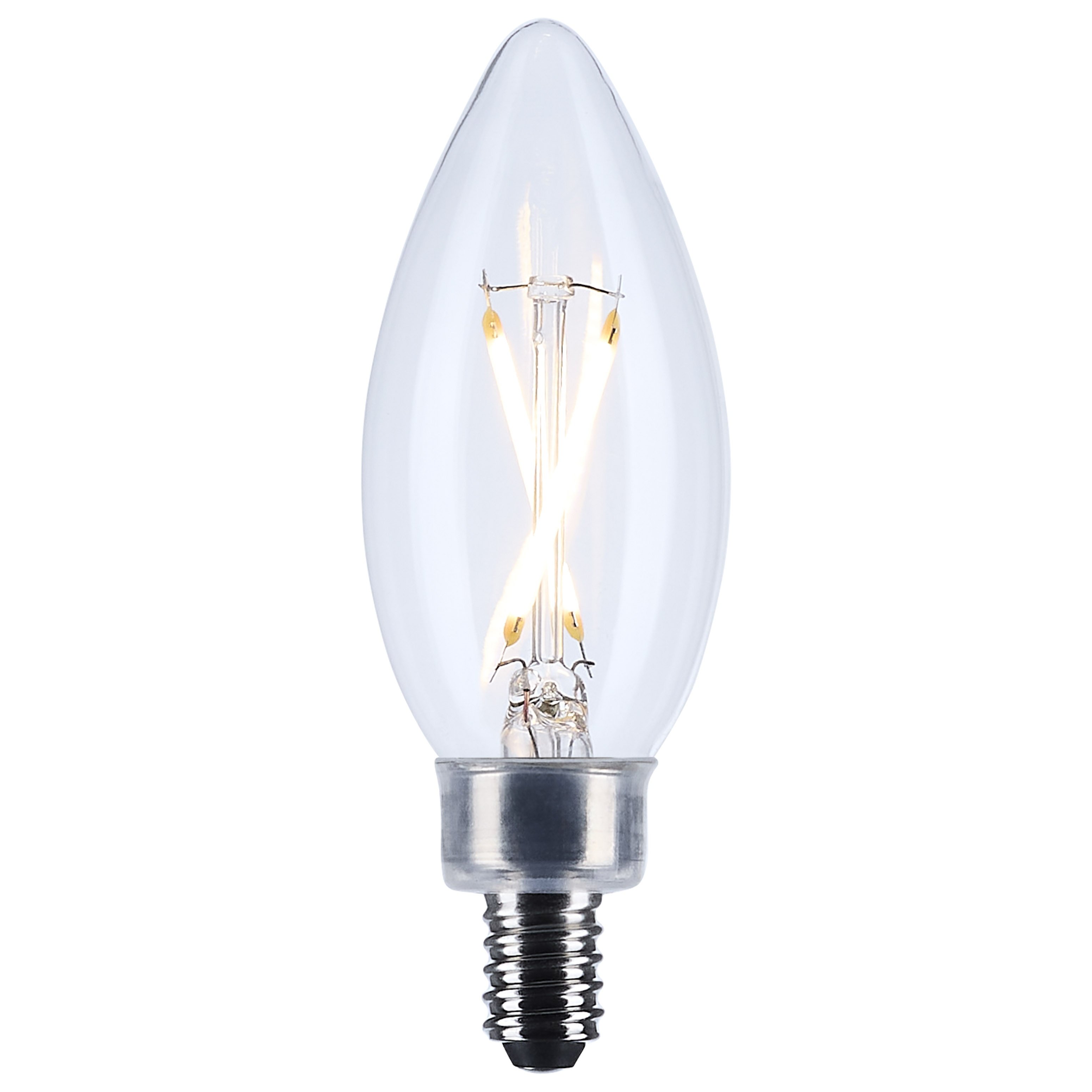 Picture of S21262 - 3 Watt B11 LED - Clear - Candelabra base - 90 CRI - 2700K - 120 Volt
