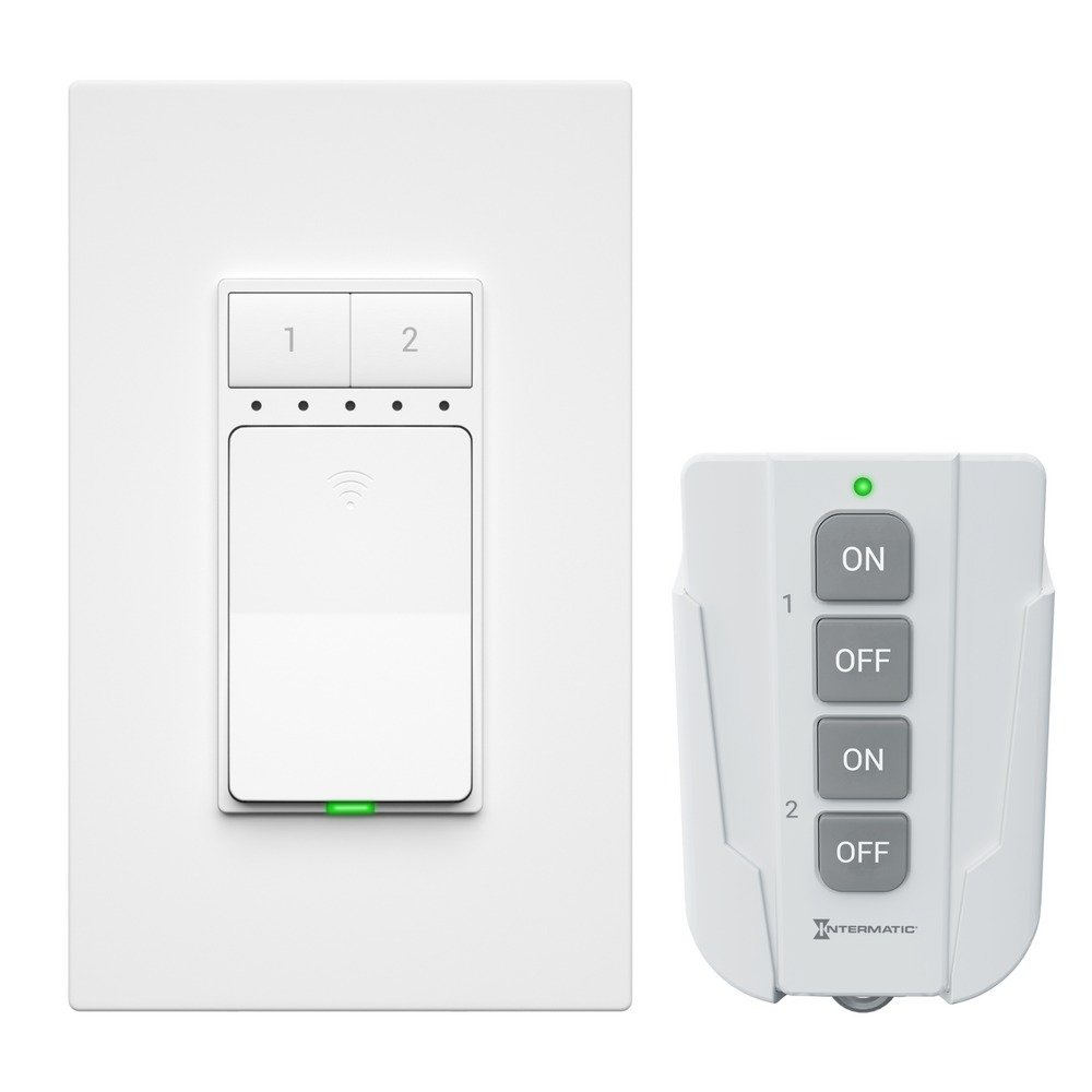 RC-LRSK1-WH - Long-Range Wireless Switch with Remote Control Fob Bundle
