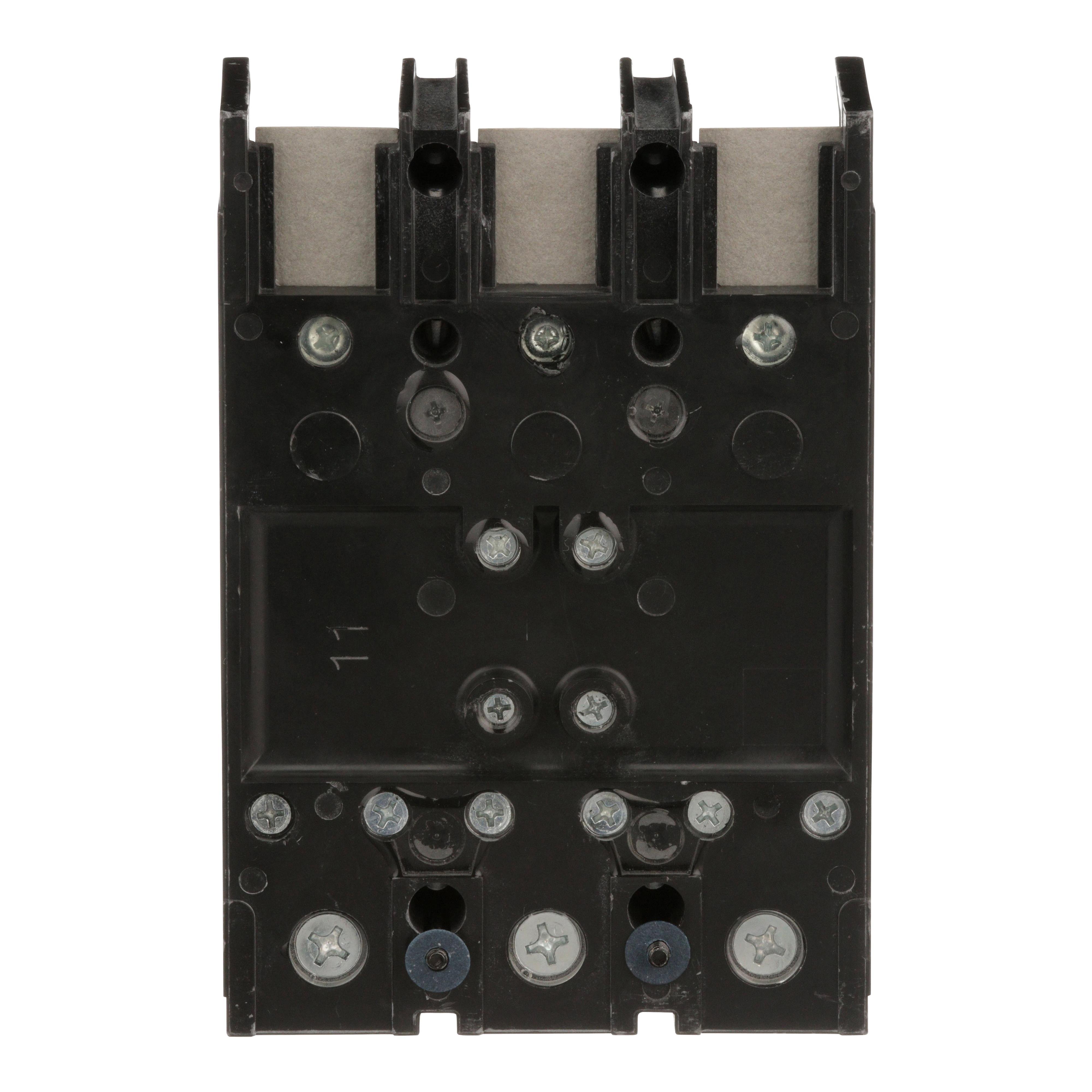 Picture of QGP32200TM - Circuit breaker, PowerPacT Q, 200A, 3 pole, 240VAC, 65kA, lugs, thermal magnetic, 80%, bottom of panel