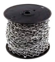 JAC10 - Jack Chain, No. 10, Steel, Zinc, 50 Foot
