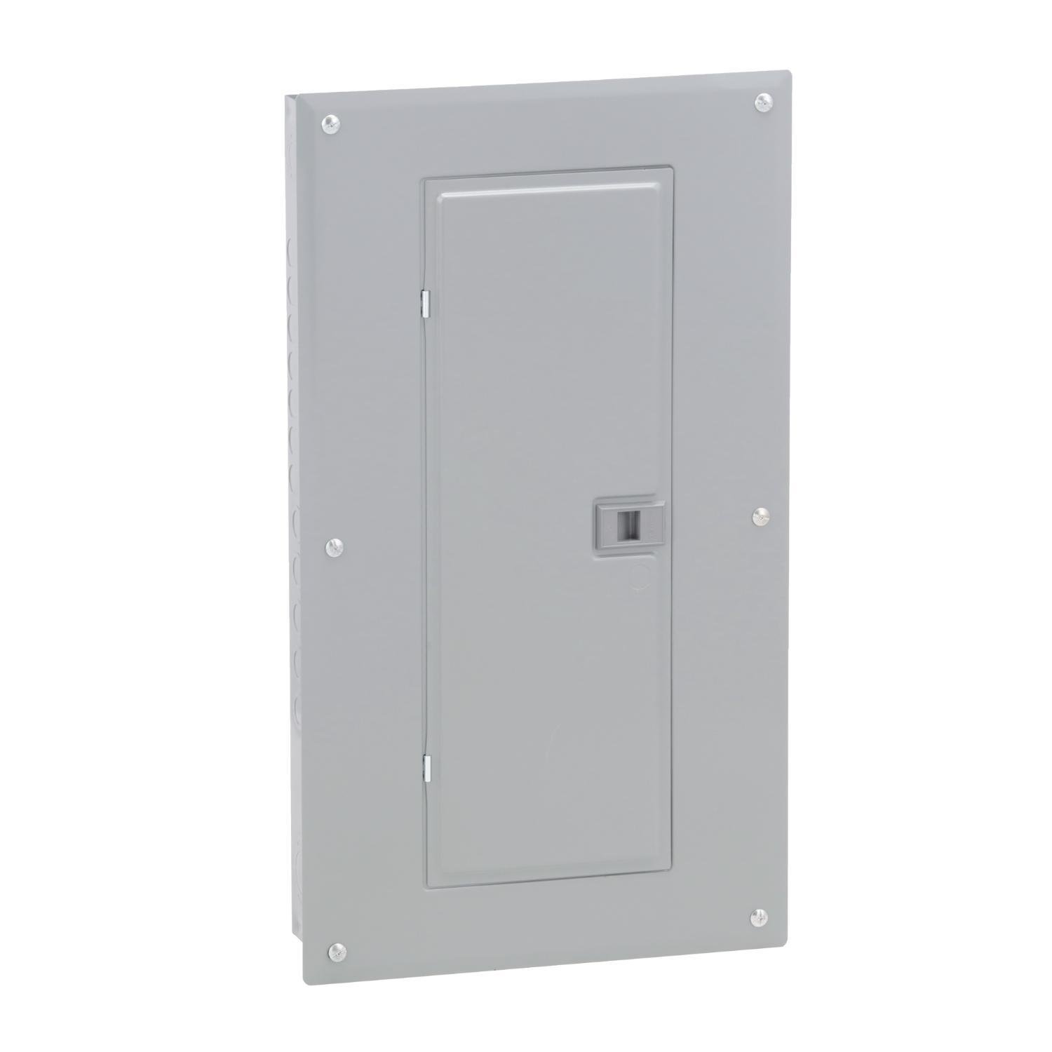 Picture of HOM2040L125PC - Load center, Homeline, 1 phase, 20 spaces, 40 circuits, 125A convertible main lugs, PoN, NEMA1, combo cover
