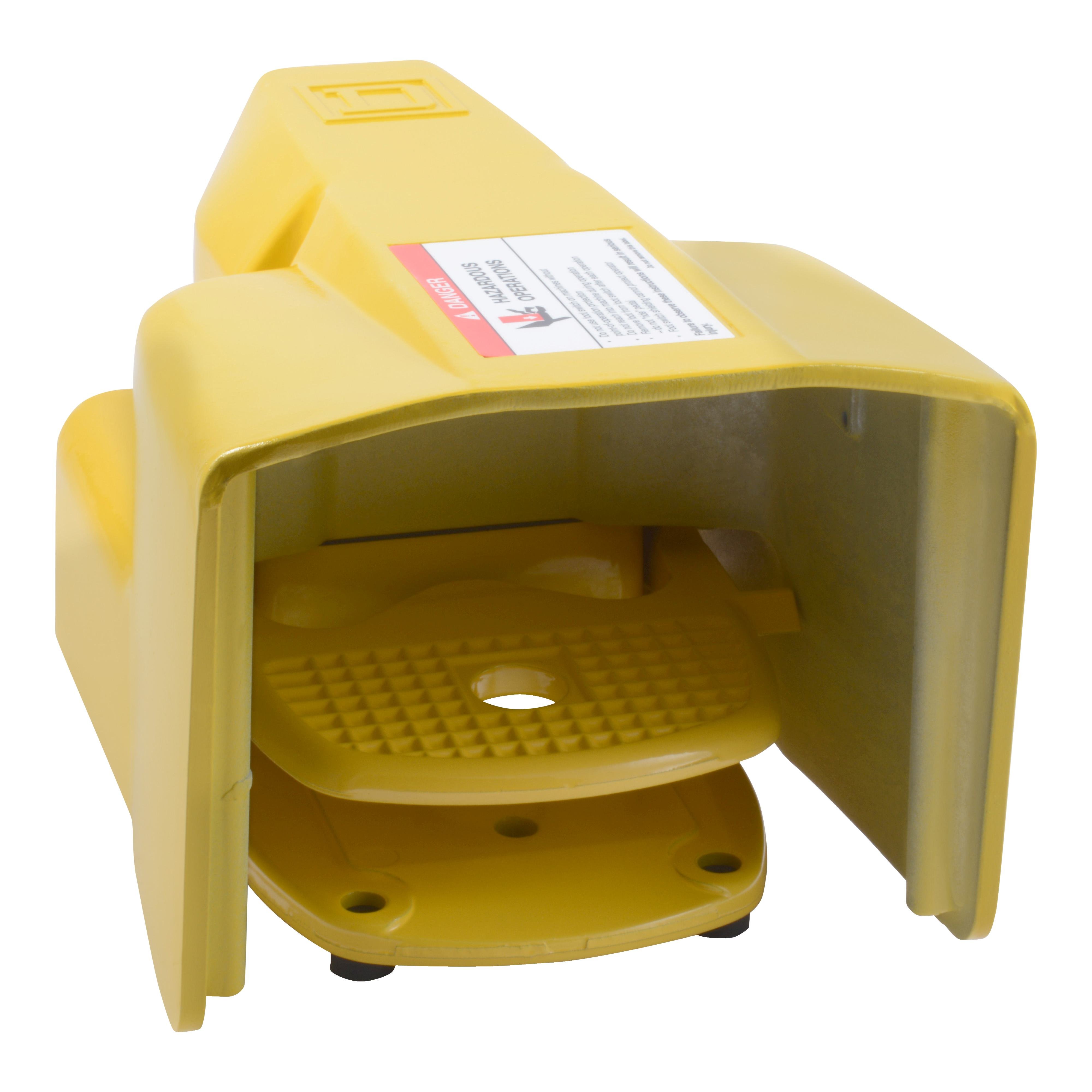 9002AW133 - Foot Switch, Harmony 9002AW, industrial, oversized pedal and side shields, DPDT contact, NEMA 2, 4, 13, 0.6A at 600V AC