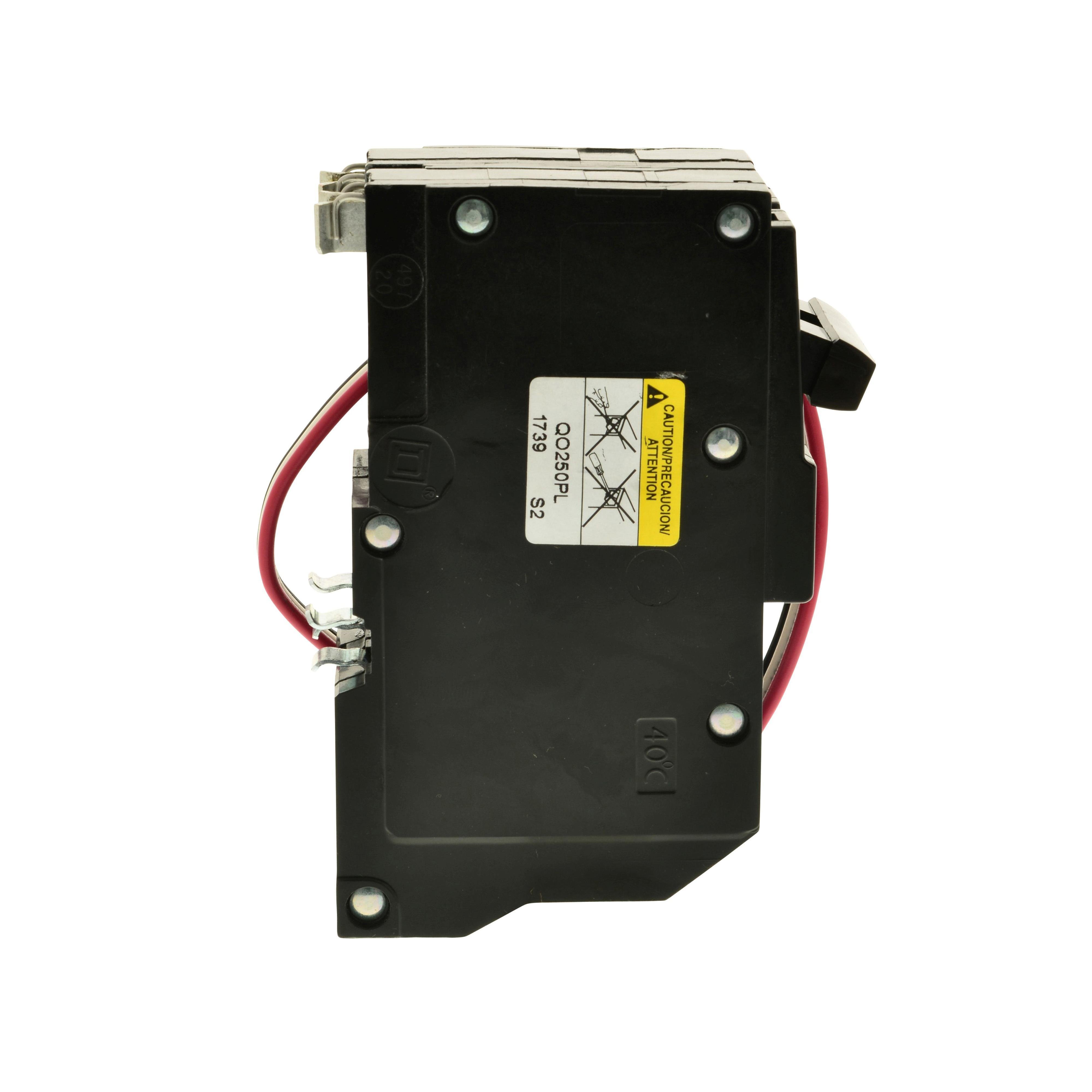 Picture of QO250PL - Mini circuit breaker, QO, 50A, 2 pole, 120/240VAC, 10kA, plug in, Powerlink