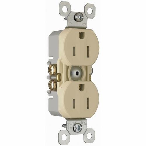 3232-TRI - Trademaster® 15A 125V Tamper-Resistant Duplex Receptacle, Ivory