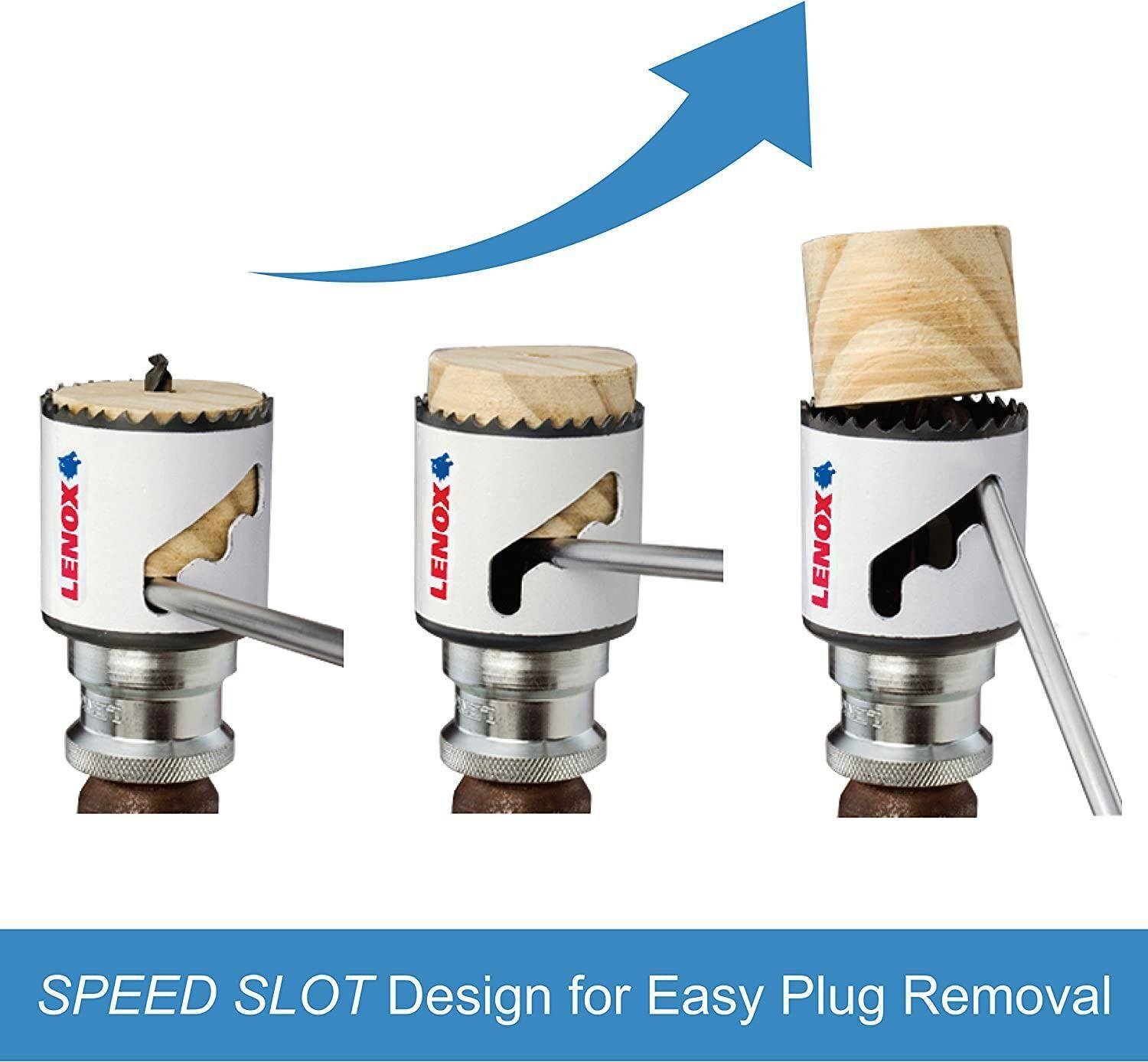 Picture of 30018-18L - LENOX 1-1/8" Speed Slot Bi-Metal Hole Saw With T3 Technology
