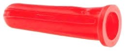 WA14J - Conical Wall Anchor, 10-12, Red Plastic
