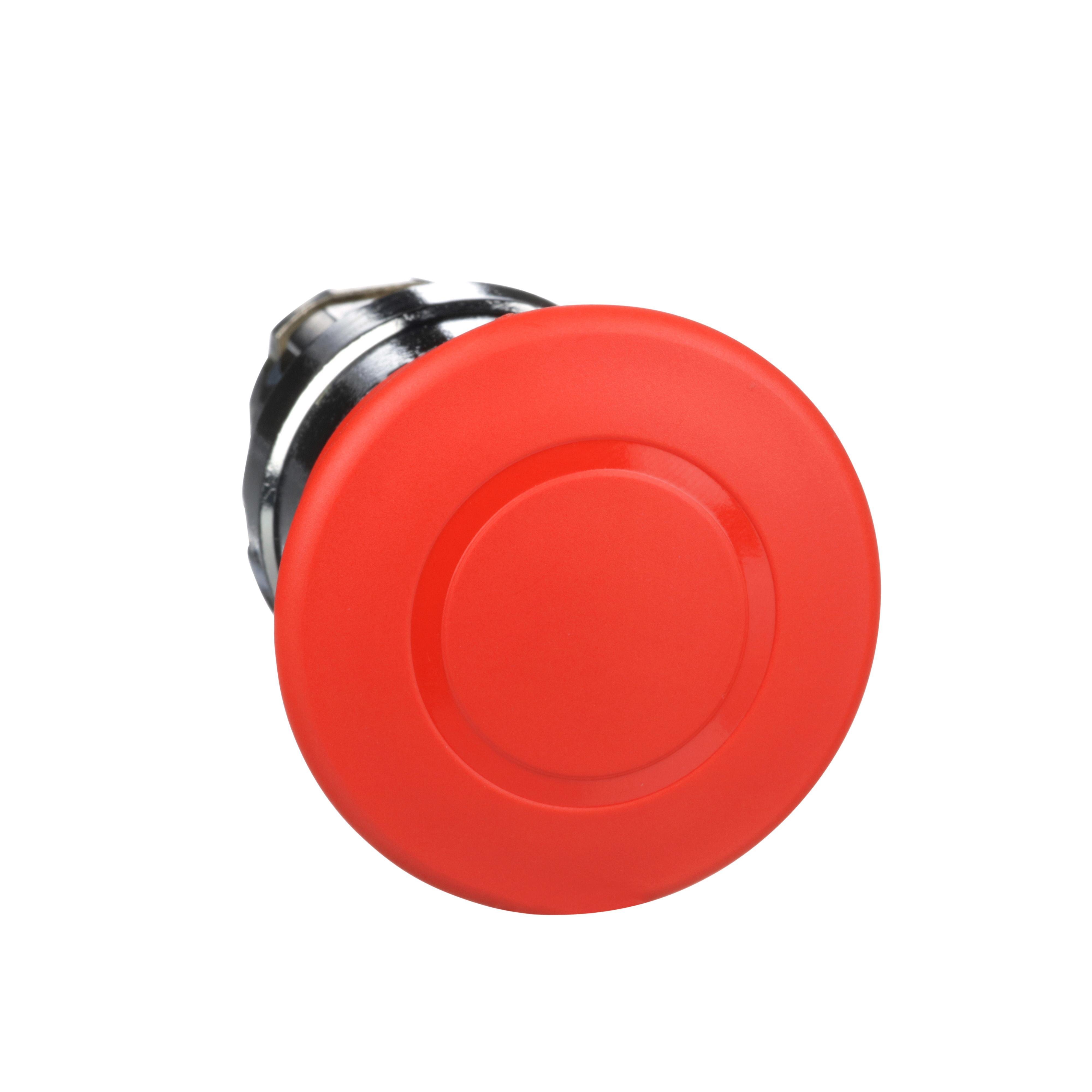 Picture of ZB4BT84 - Harmony, 22mm Push Button, emergency stop head, trigger and latching push pull, red, 40 mm mushroom, unmarked