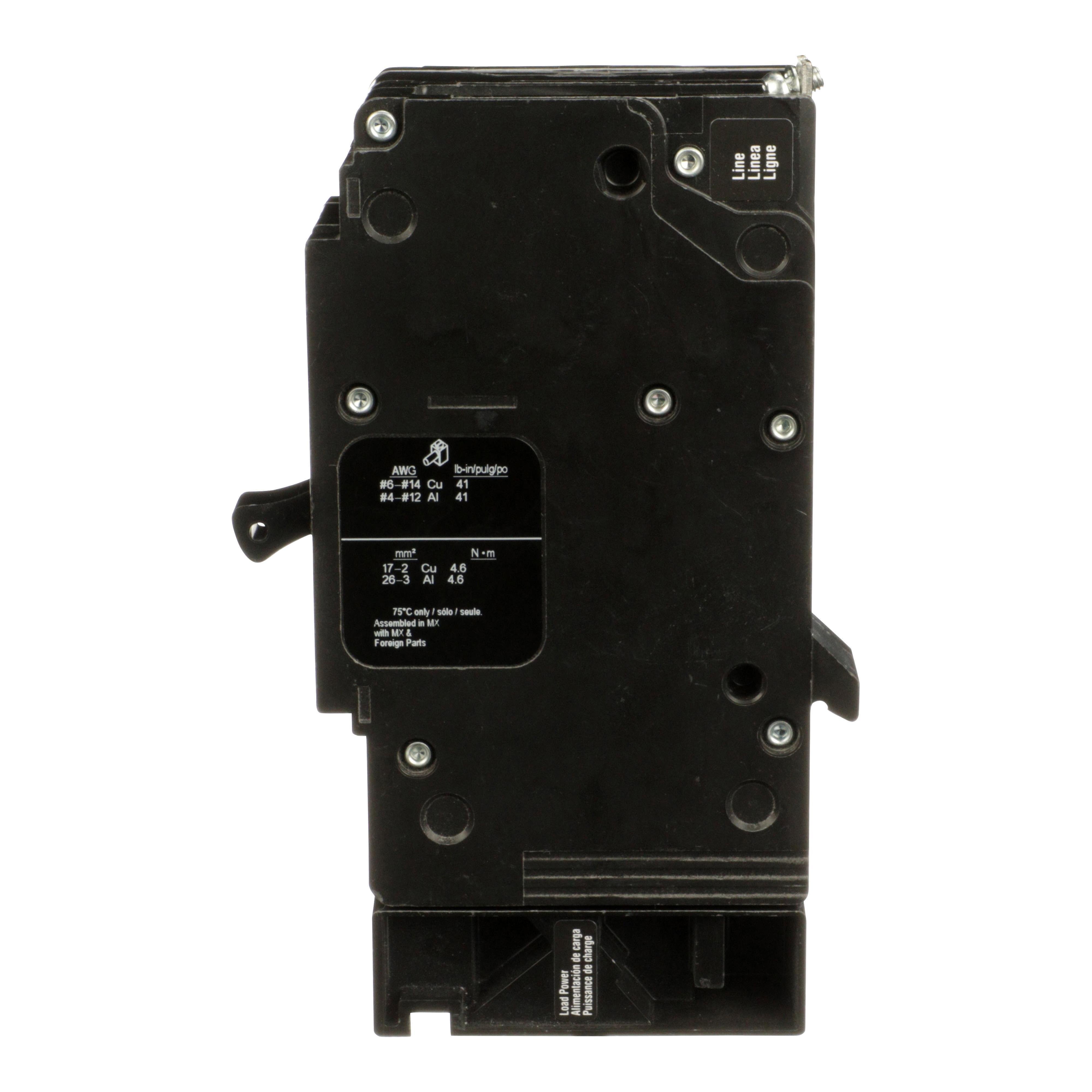 Picture of EGB14030 - Mini circuit breaker, E-Frame, 30A, 1 pole, 277VAC, 65kA max, bolt on [TAA]