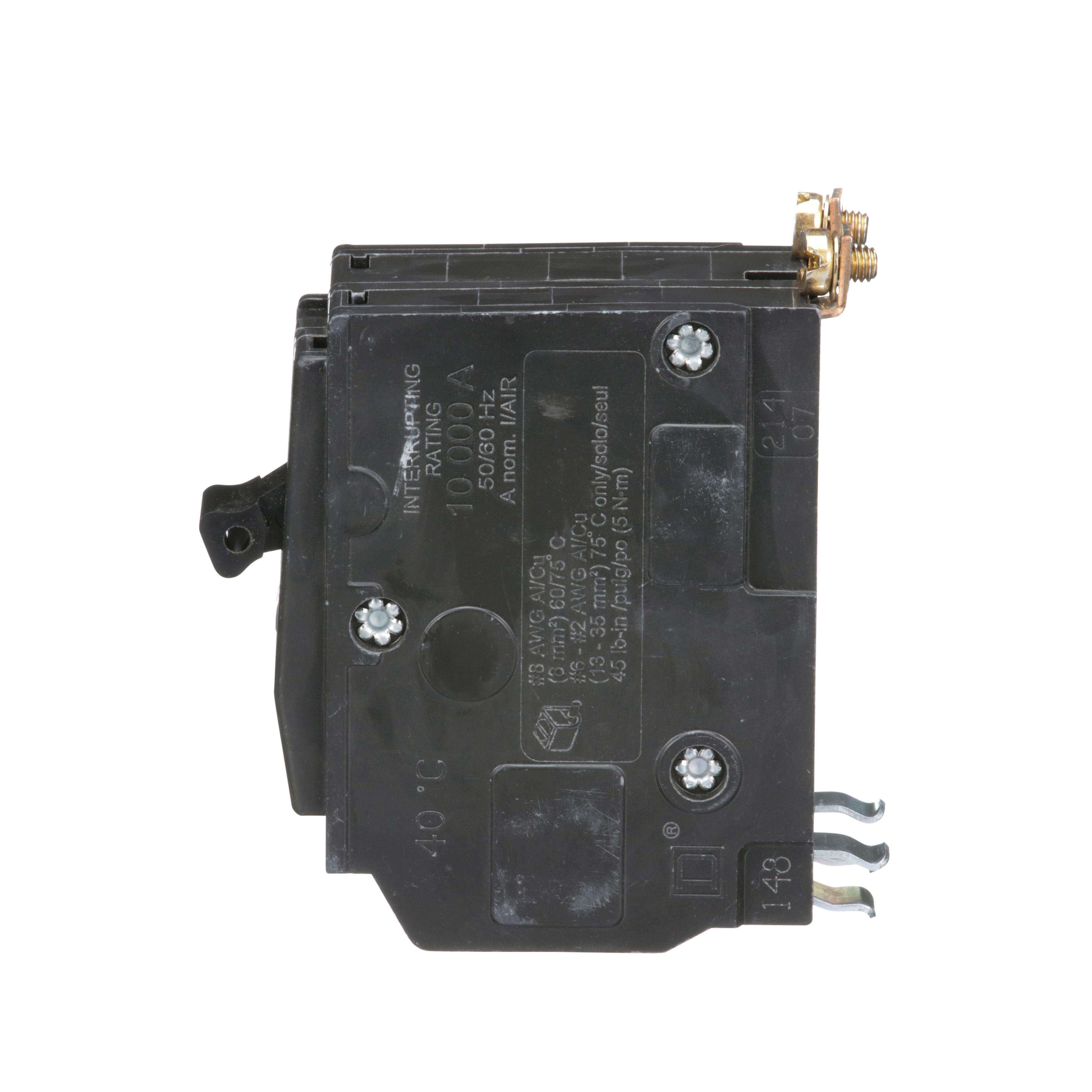 Picture of QOB250 - Mini circuit breaker, QO, 50A, 2 pole, 120/240VAC, 10kA, bolt on