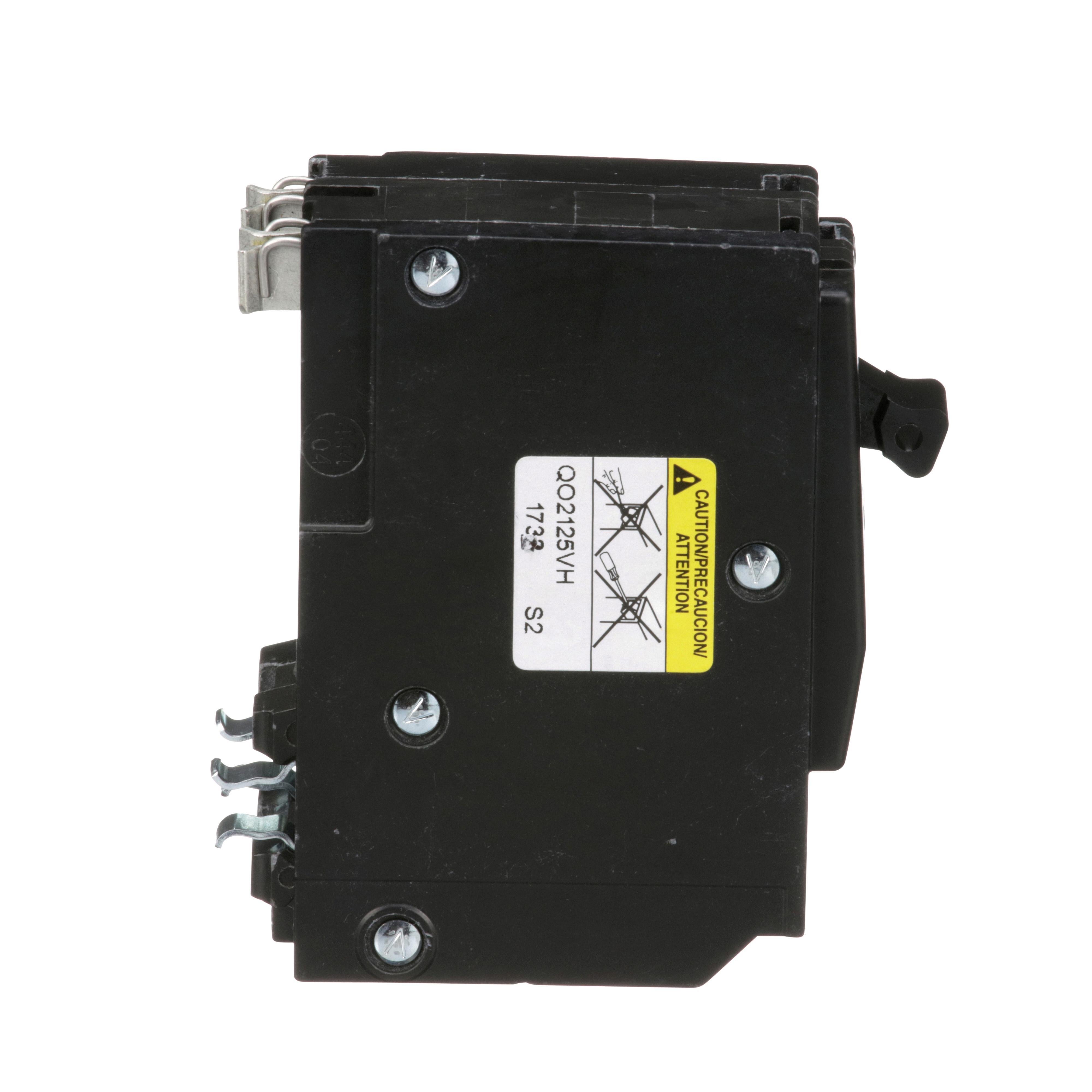 Picture of QO2125VH - Mini circuit breaker, QO, 125A, 2 pole, 120/240VAC, 22kA, plug in
