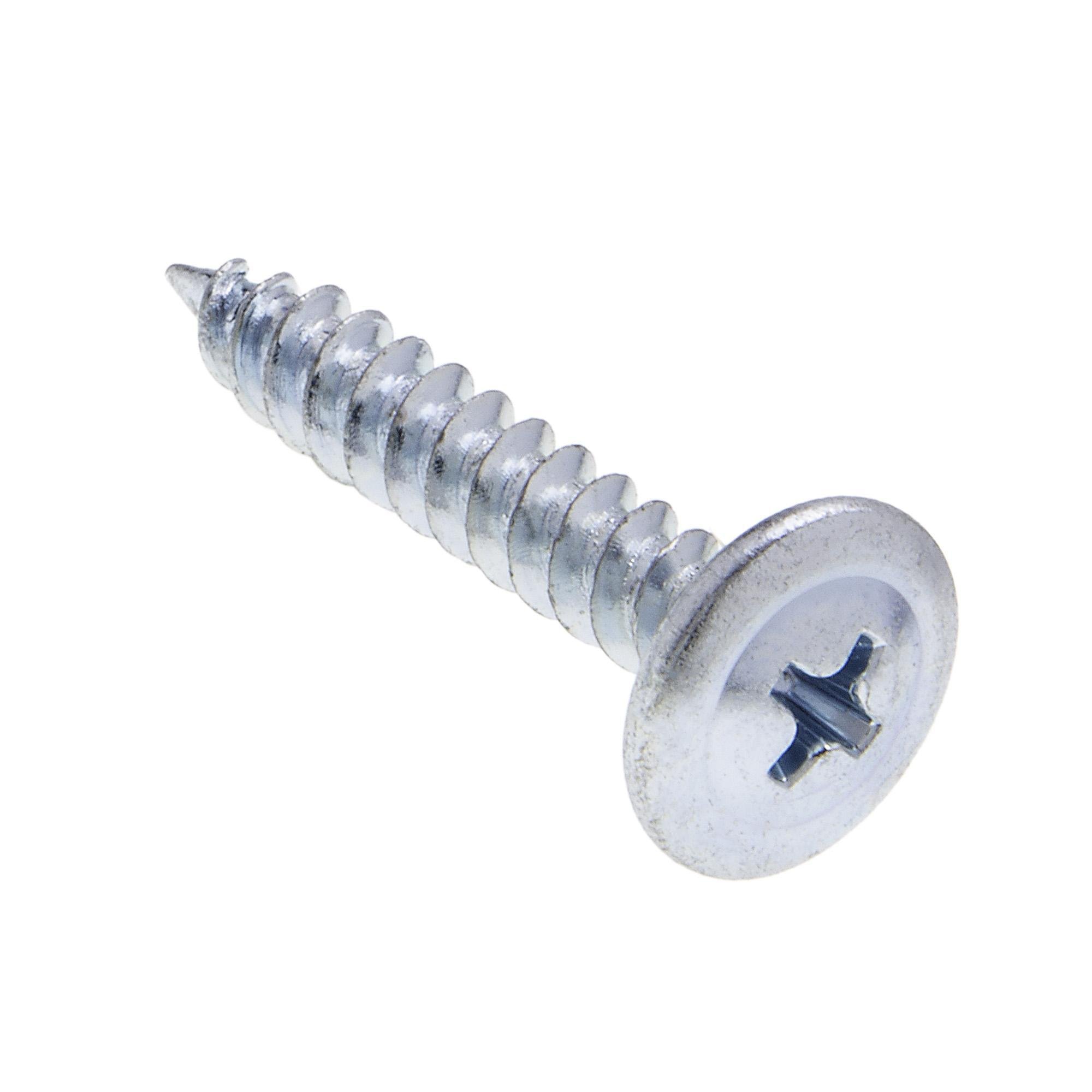 JWDW3C - 8 x 1 in. Wafer Head Phillips Sharp Point Drywall Screws - Steel Zinc - 100qty