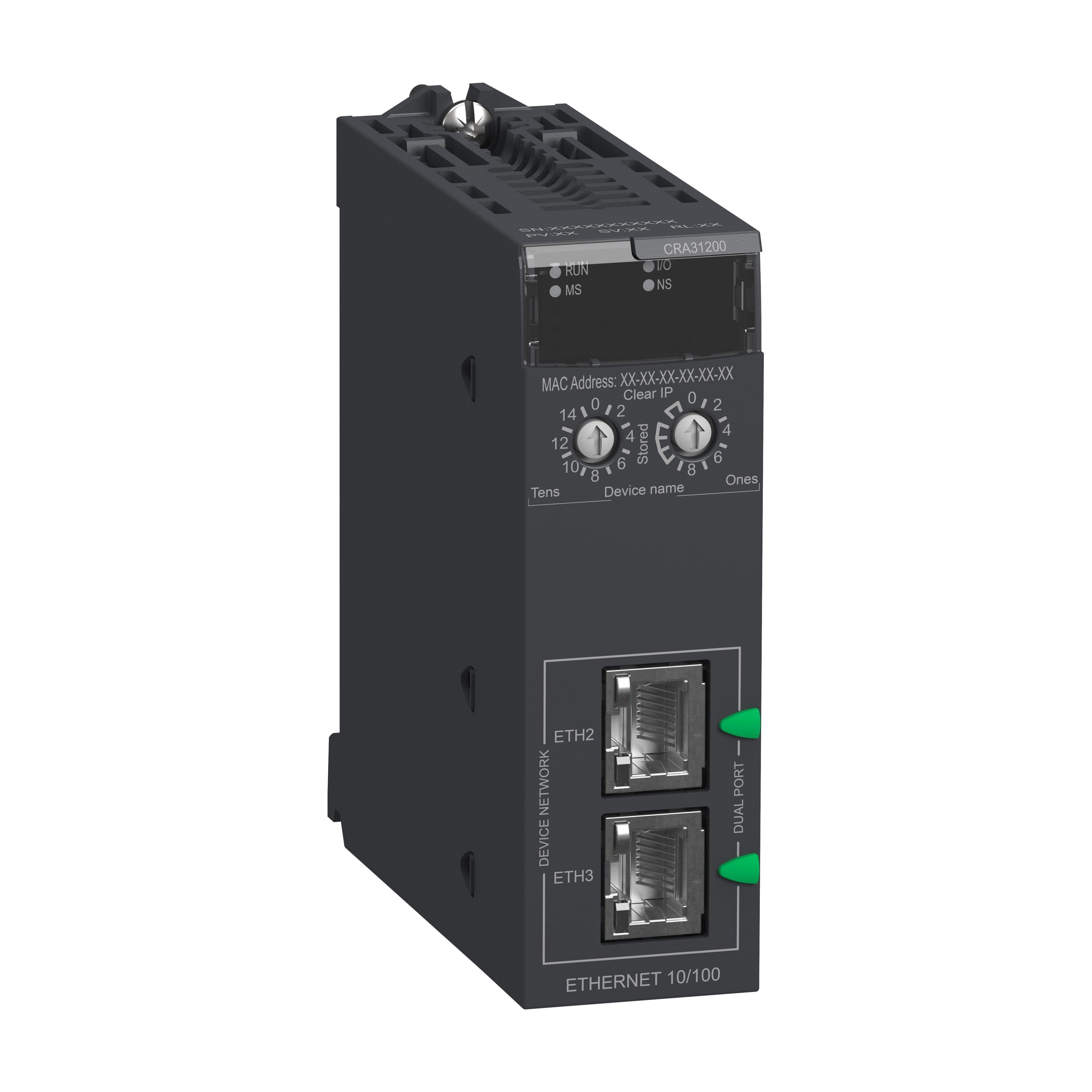 Picture of BMXCRA31200 - remote IO drop E/IP, Modicon X80, standard