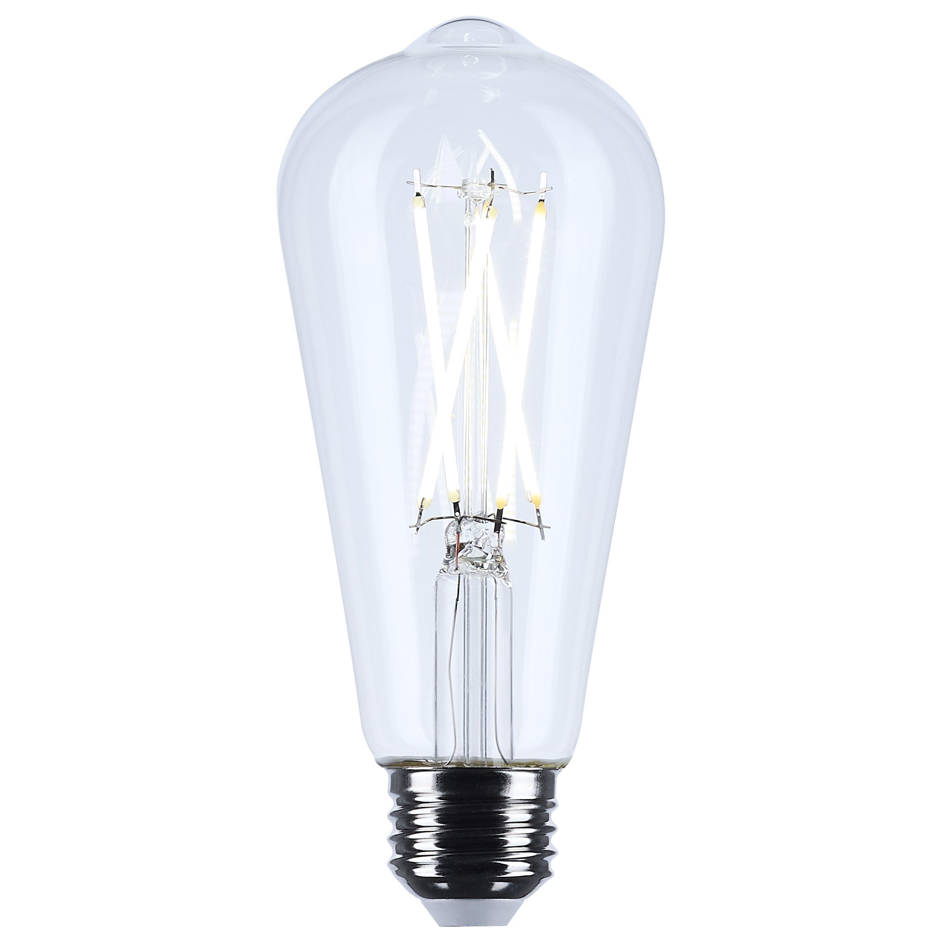 S21363 - 8 Watt ST19 LED - Clear - Medium base - 90 CRI - 2700K - 120 Volt