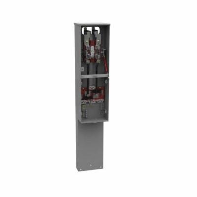 U4322-O-BL - 4 Terminal Ringless Plain Top Lever Bypass 9-16 In Barrel Lock With Bracket Provision Single Pedestal Direct Bury