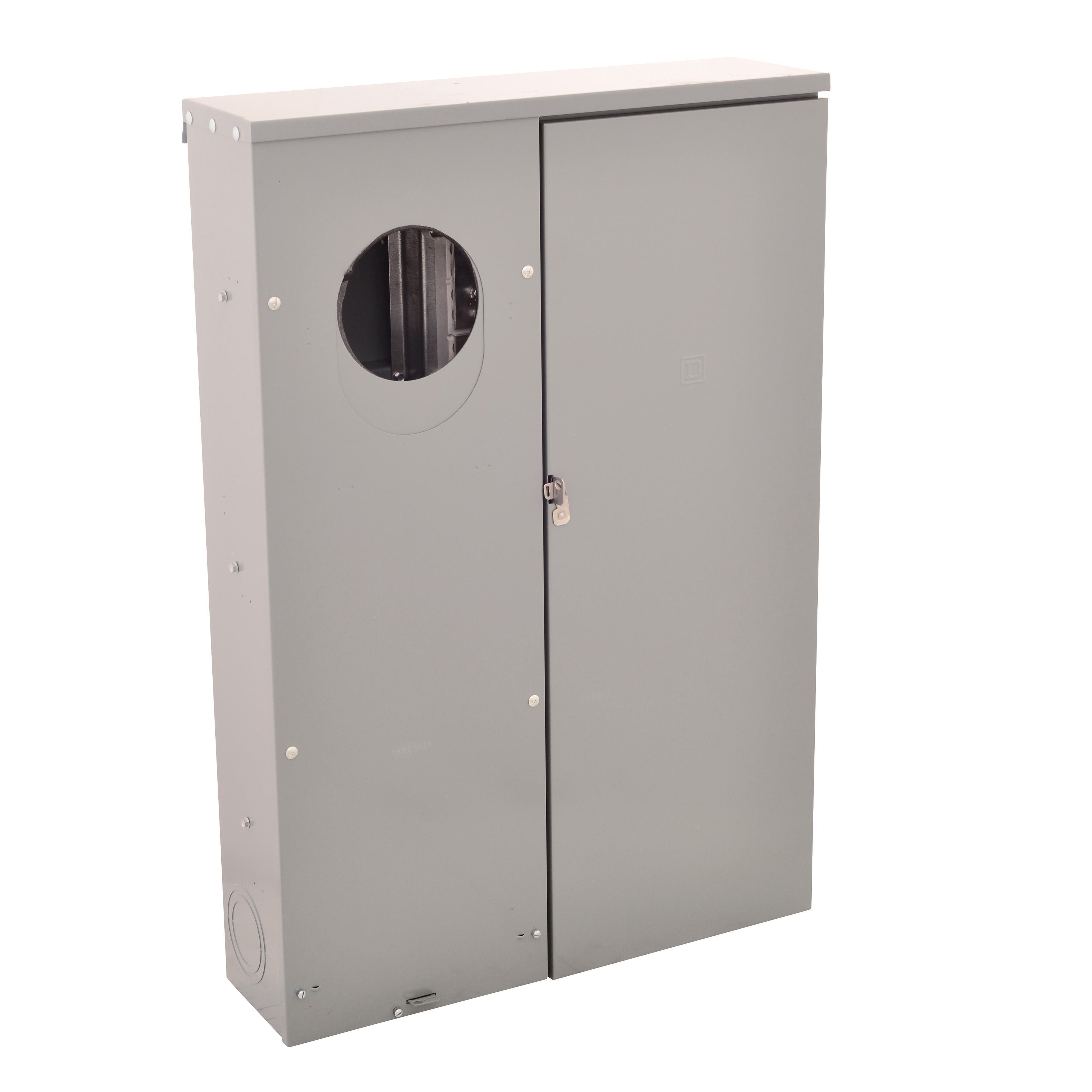 QUM400CL - Meter mains, QO, CSED, ringless socket, 400A, surface mount, Class 320 with lever bypass