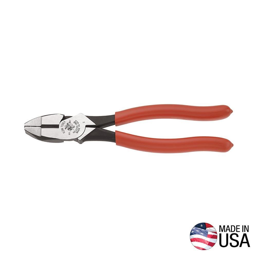 HD2000-9NE - Heavy-Duty Lineman’s Pliers, Thicker-Dipped Handle