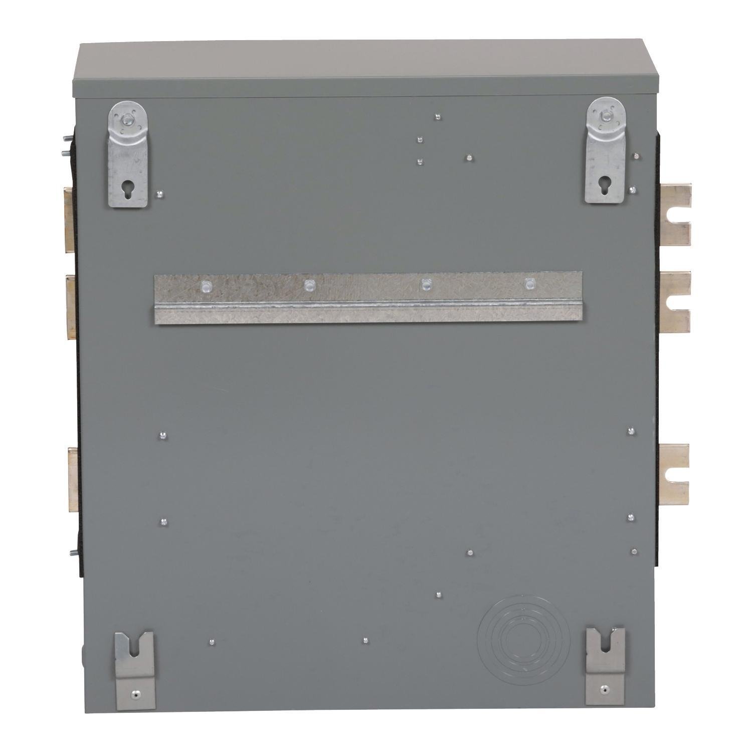 Picture of EZMT111225 - Branch unit, EZ Meter-Pak, 225A, 1 x 5 jaw socket, 120/240VAC, test block bypass, ringed, 1200A Al/Cu busbar