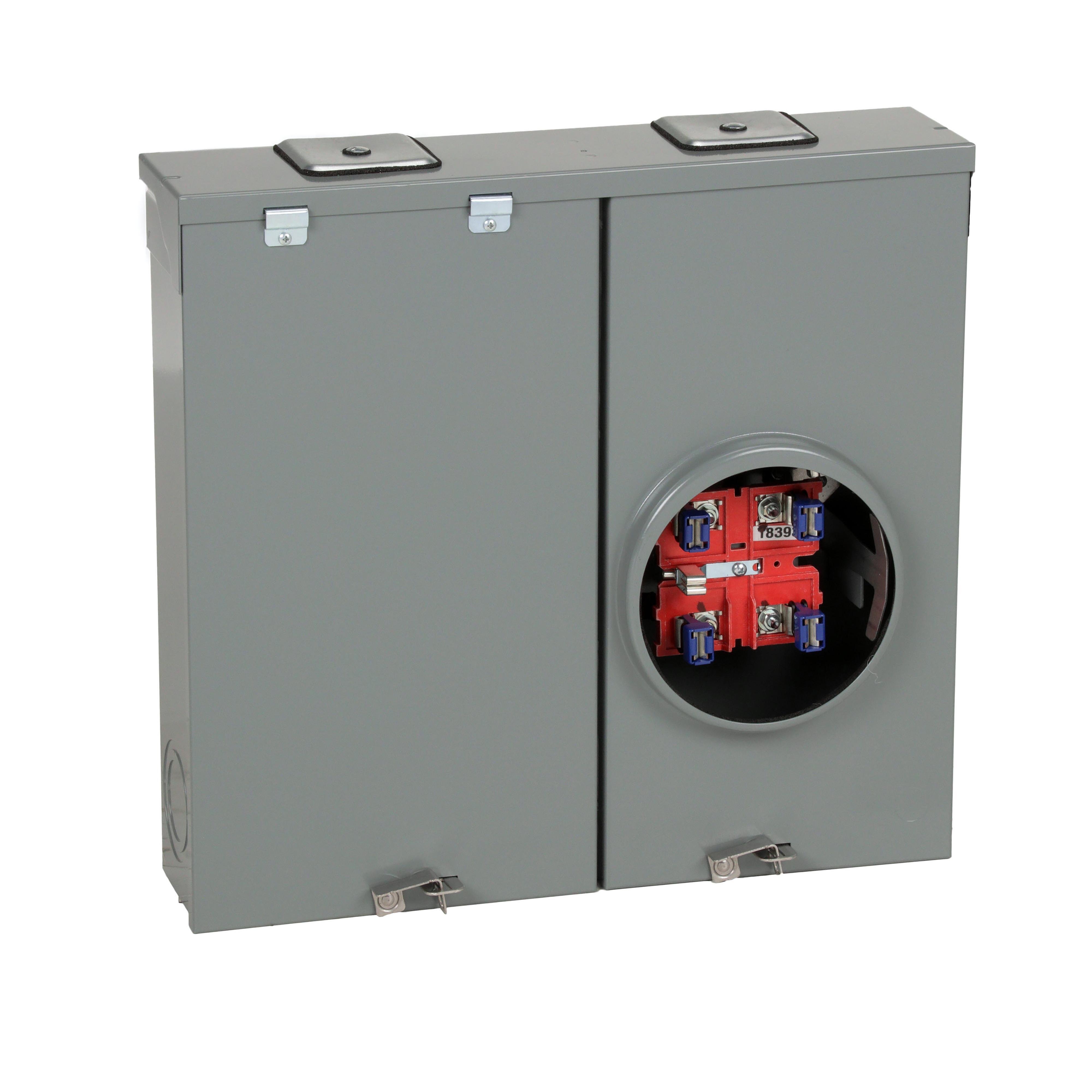 RC200S - Meter mains, QO, CSED, ringless socket, 200A, surface mount, no bypass