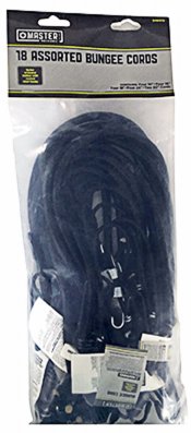 MM64 - Master Mechanic 18 Piece Tie Down Cord Assorted 4 Each 10" 16"