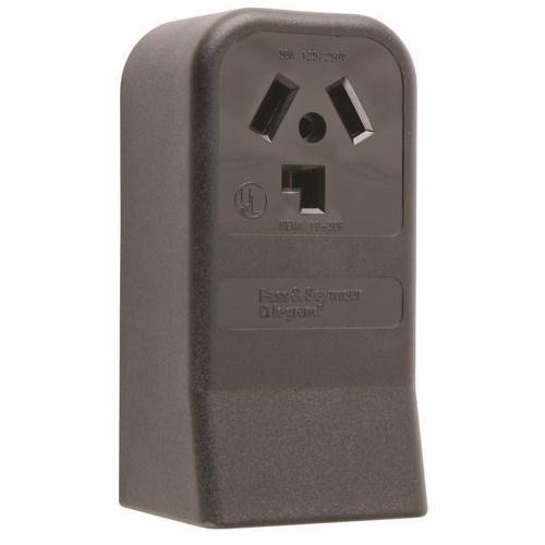 388 - 30A 125/250V 10-30R Straight Blade Single Surface Receptacle, 3-Pole, 3-Wire