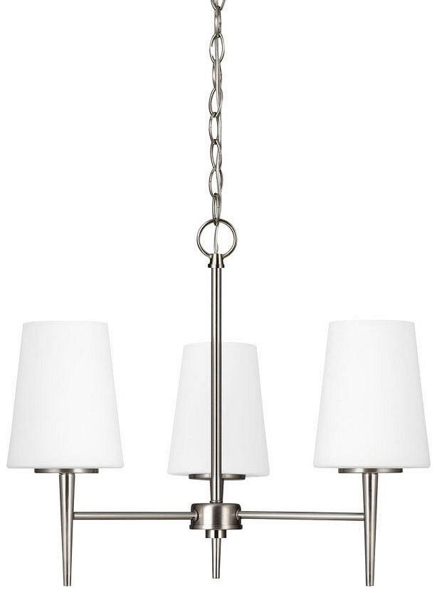 3140403-962 - 3 Light Chandelier, Brushed Nickel