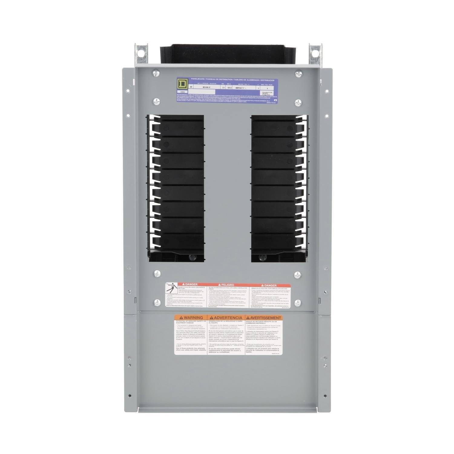 NF418L1C - Panelboard interior, NF, main lugs, 125A, Cu bus, 18 pole spaces, 3 phase, 4 wire, 600Y/347VAC max
