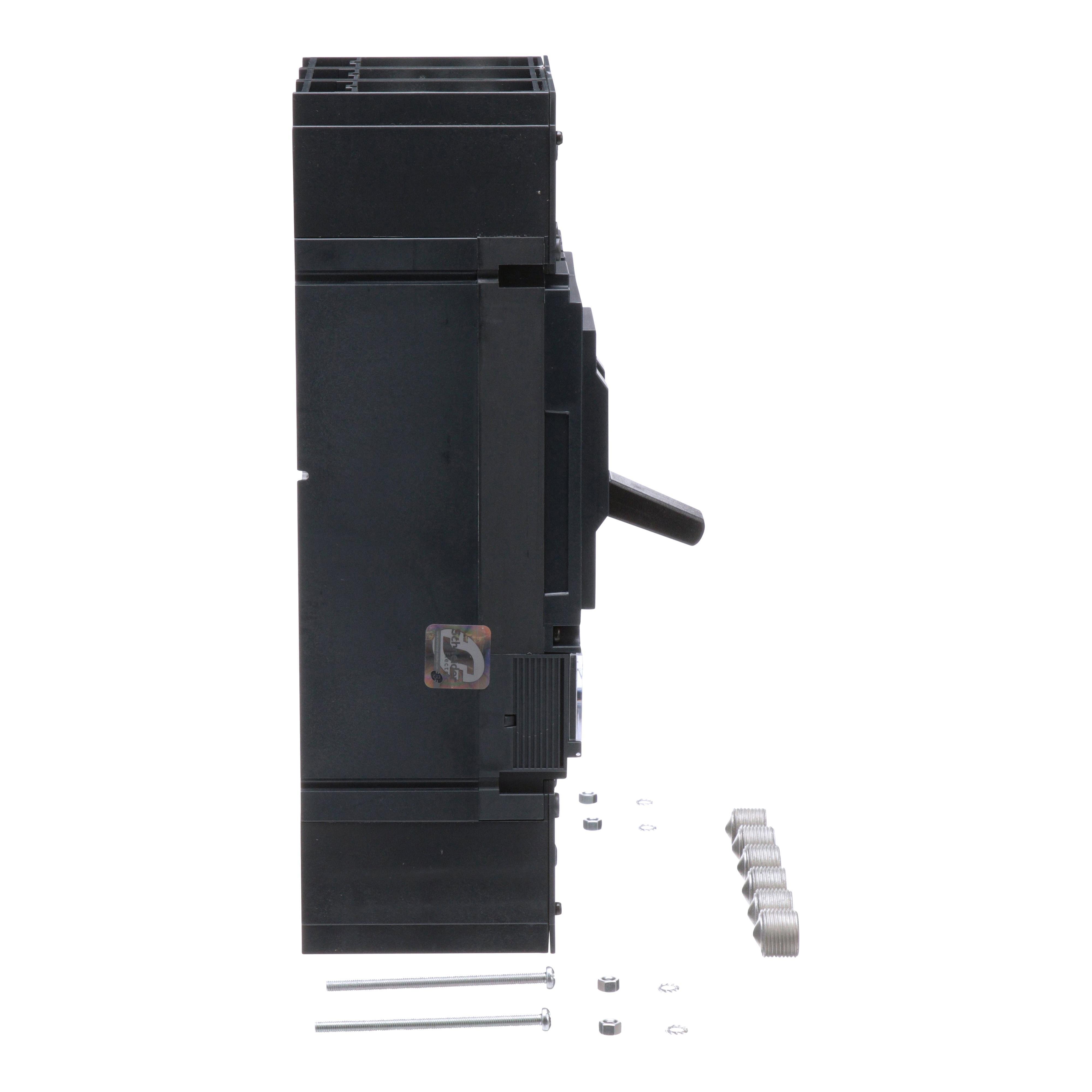 Picture of LJL36400U31X - Circuit breaker, PowerPacT L, 400A, 3 pole, 600VAC, 25kA, lugs, MicroLogic 3.3, 80%