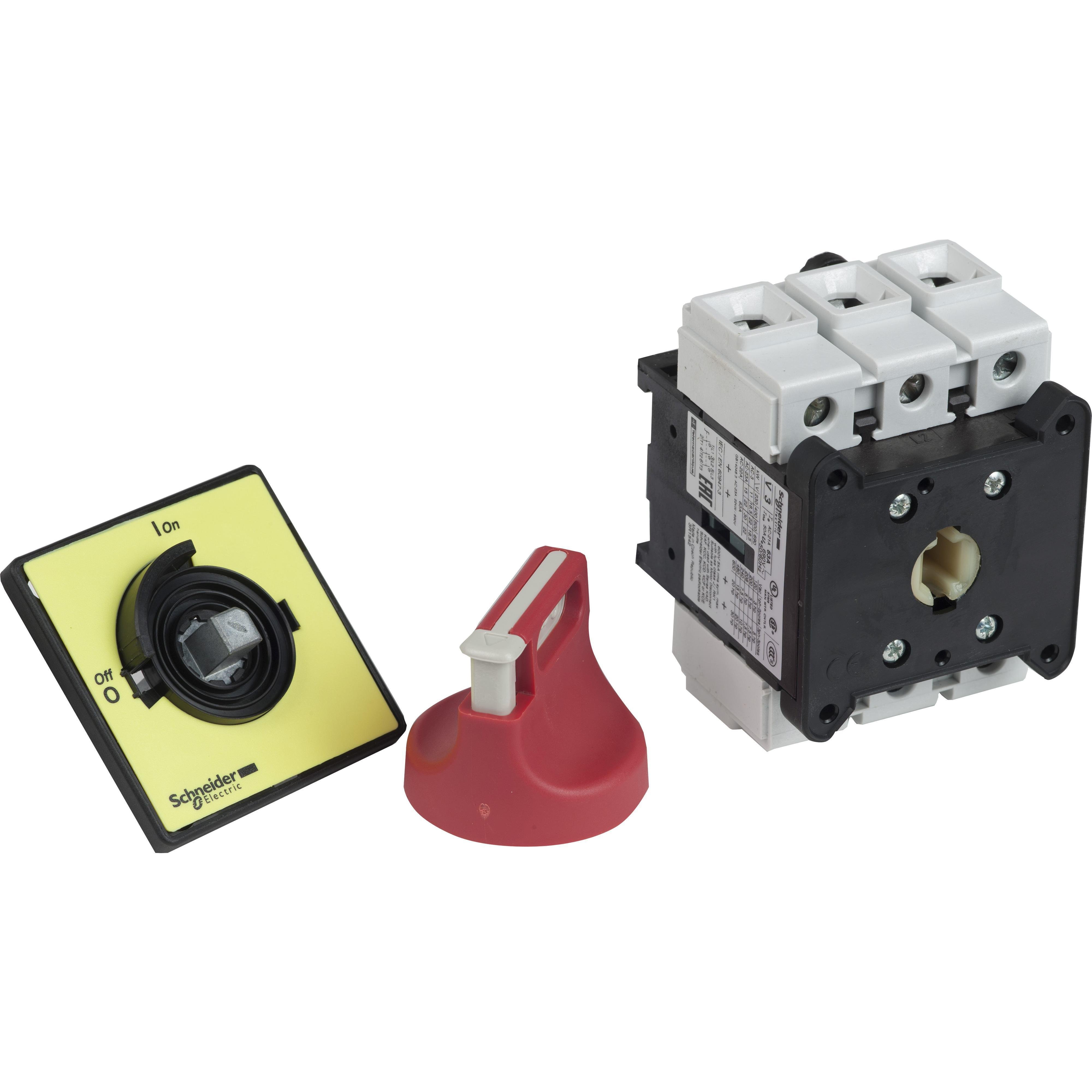 Picture of VCF3 - Switch disconnector,TeSys Control,for ON/emergency stop,63A,4 screws fixing,for mounting on door