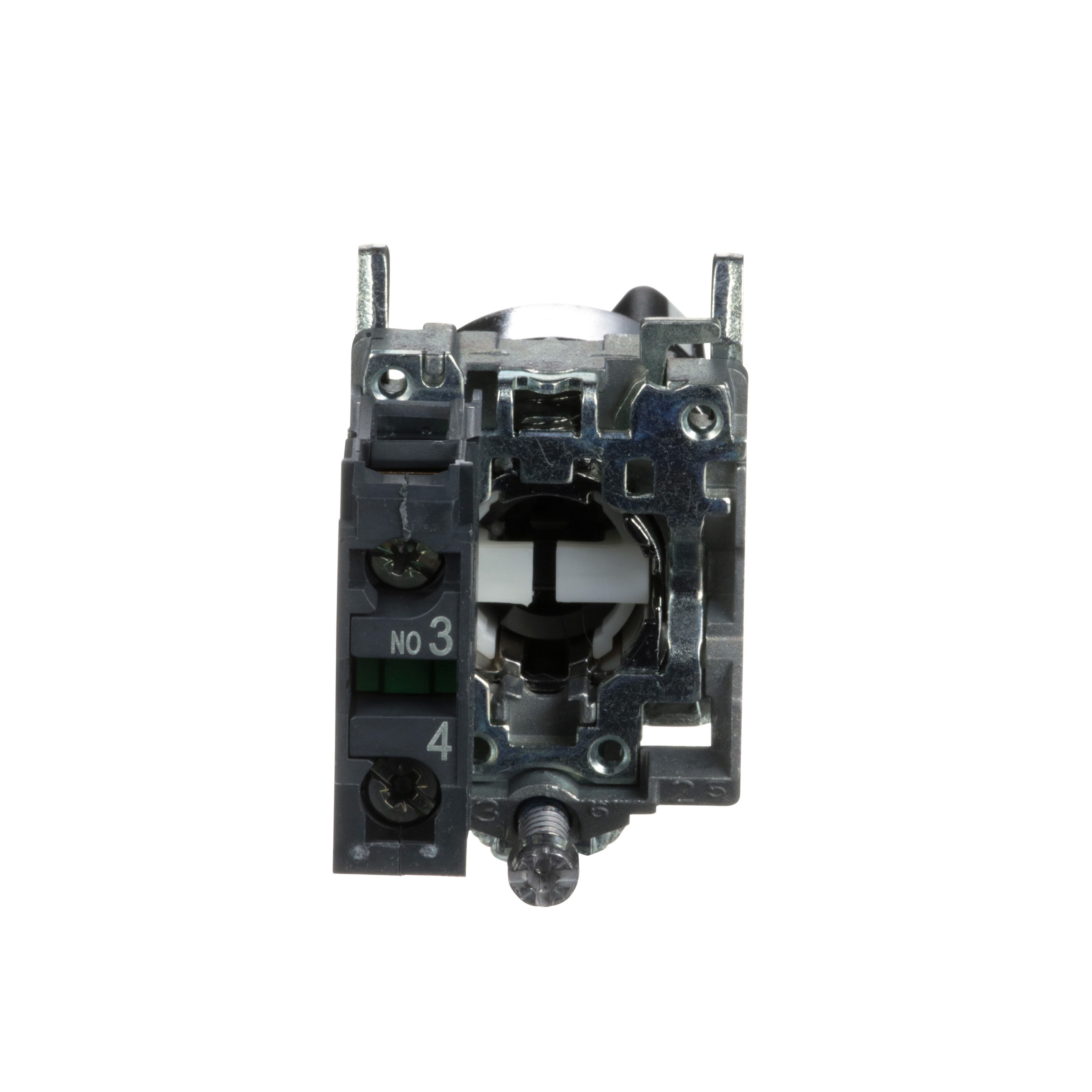 Picture of XB4BD21 - Harmony, 22mm Push Button, 2 position selector switch, black, maintained, 1 NO, 600 V