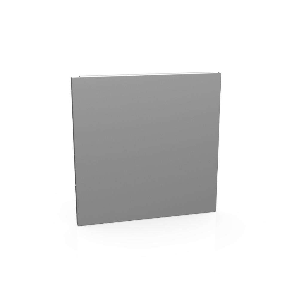 1212GE-NK-NP - Wireway End Type 1 12x12 Screw Cover No Paint Steel No Knockouts