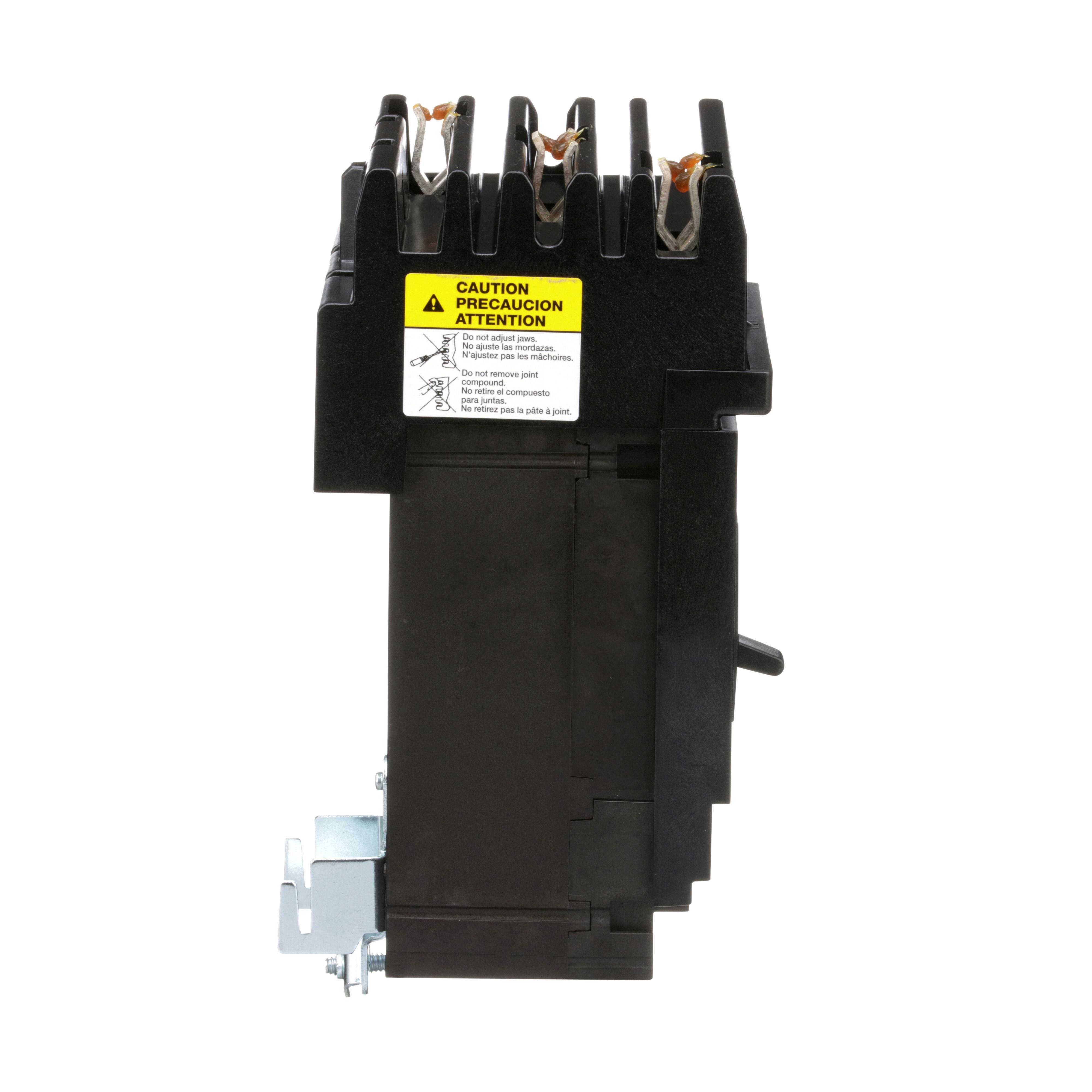 Picture of HGA36100 - Circuit breaker, PowerPacT H, 100A, 3 pole, 600VAC, 18kA, I-Line, thermal magnetic, 80%, ABC