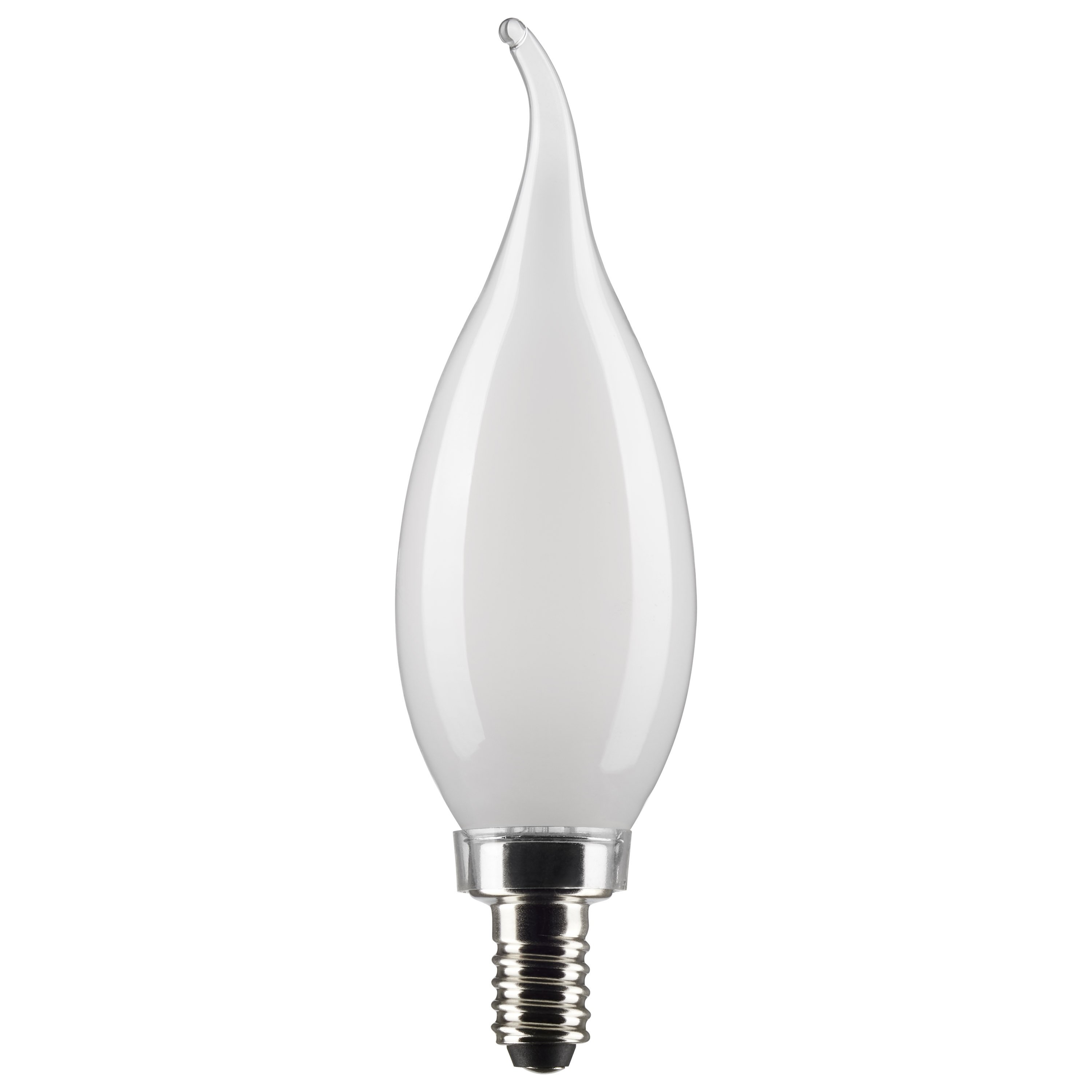 S21301 - 4 Watt CA10 LED - Frost - Candelabra base - 90 CRI - 3000K - 120 Volt