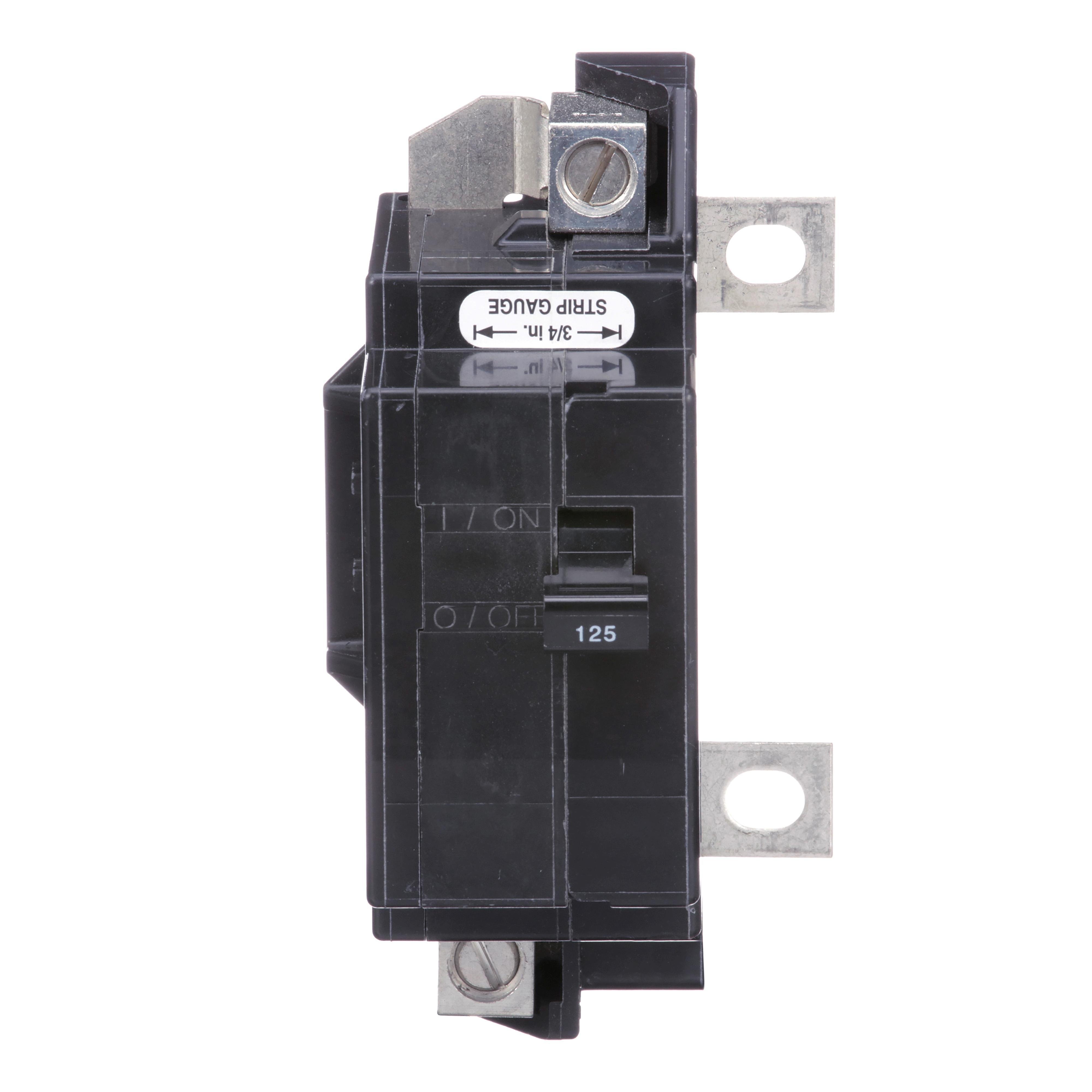 QOM125VH - Main breaker, QO, 125A, 2 pole, 120/240VAC, 22kA, bolt on mount