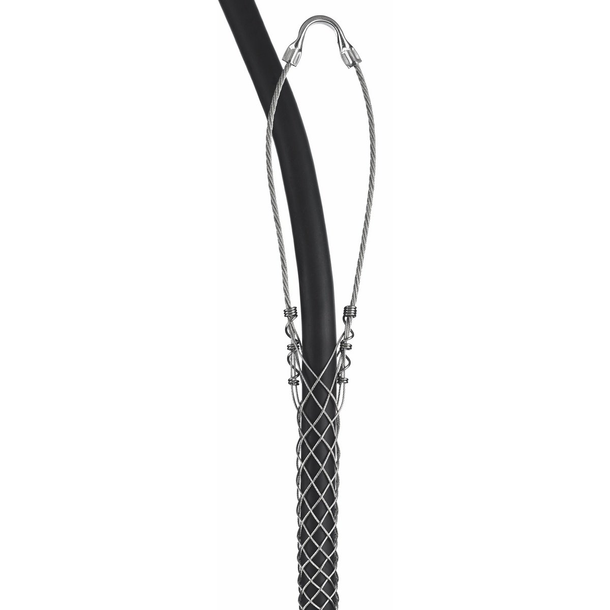 2216004 - Service Drop Support Grips, Light Duty, Single Eye, Single Weave, Closed Mesh, Tin-Coated Bronze, 0.41-0.50"