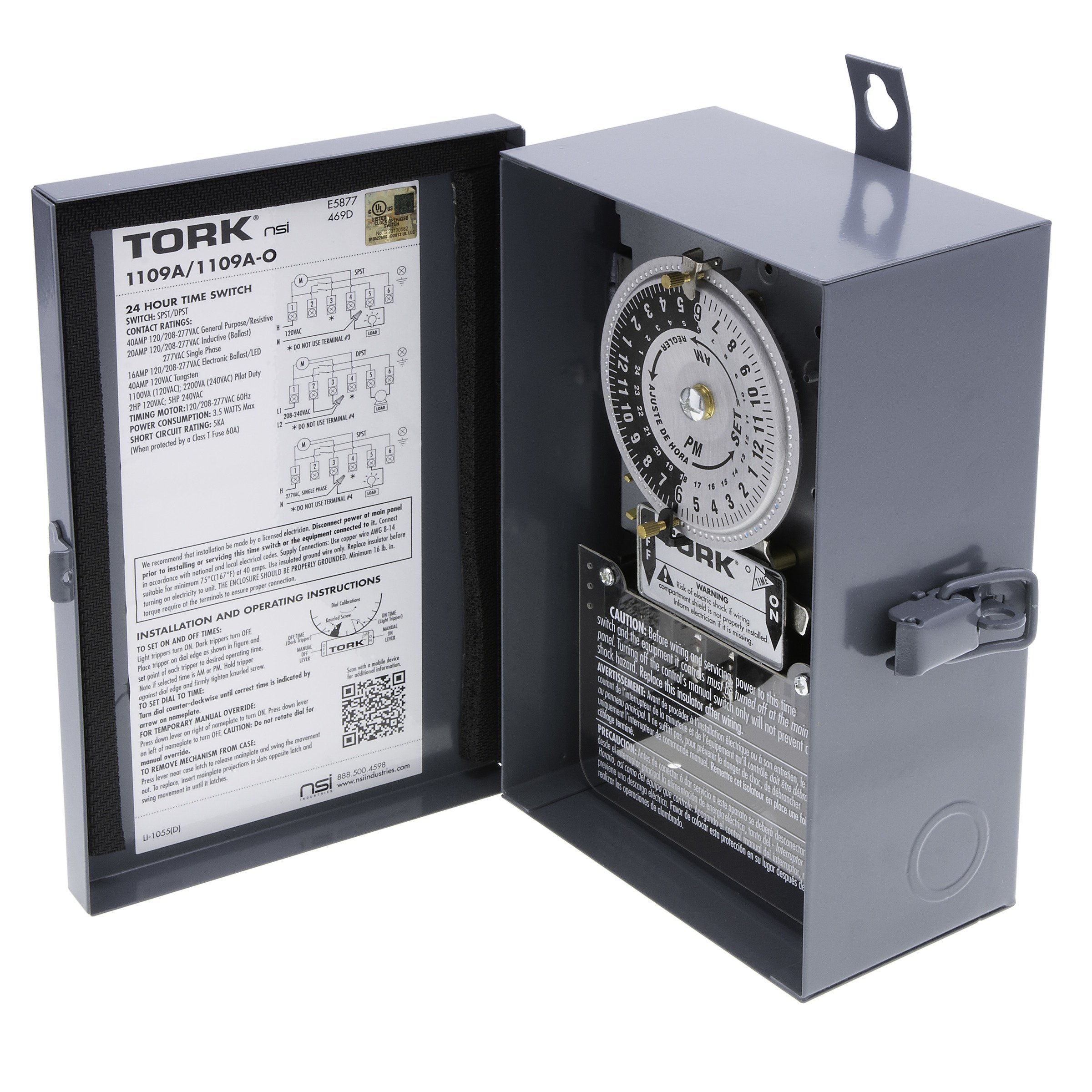 Picture of 1109A-O - 24Hr Time Switch 40A 120/208-277V Outdoor
