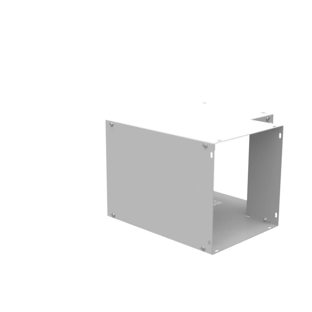 Picture of 1010L90C - 14X10x14 Wireway Elbow 90 Corner ANSI 61 Gray Steel