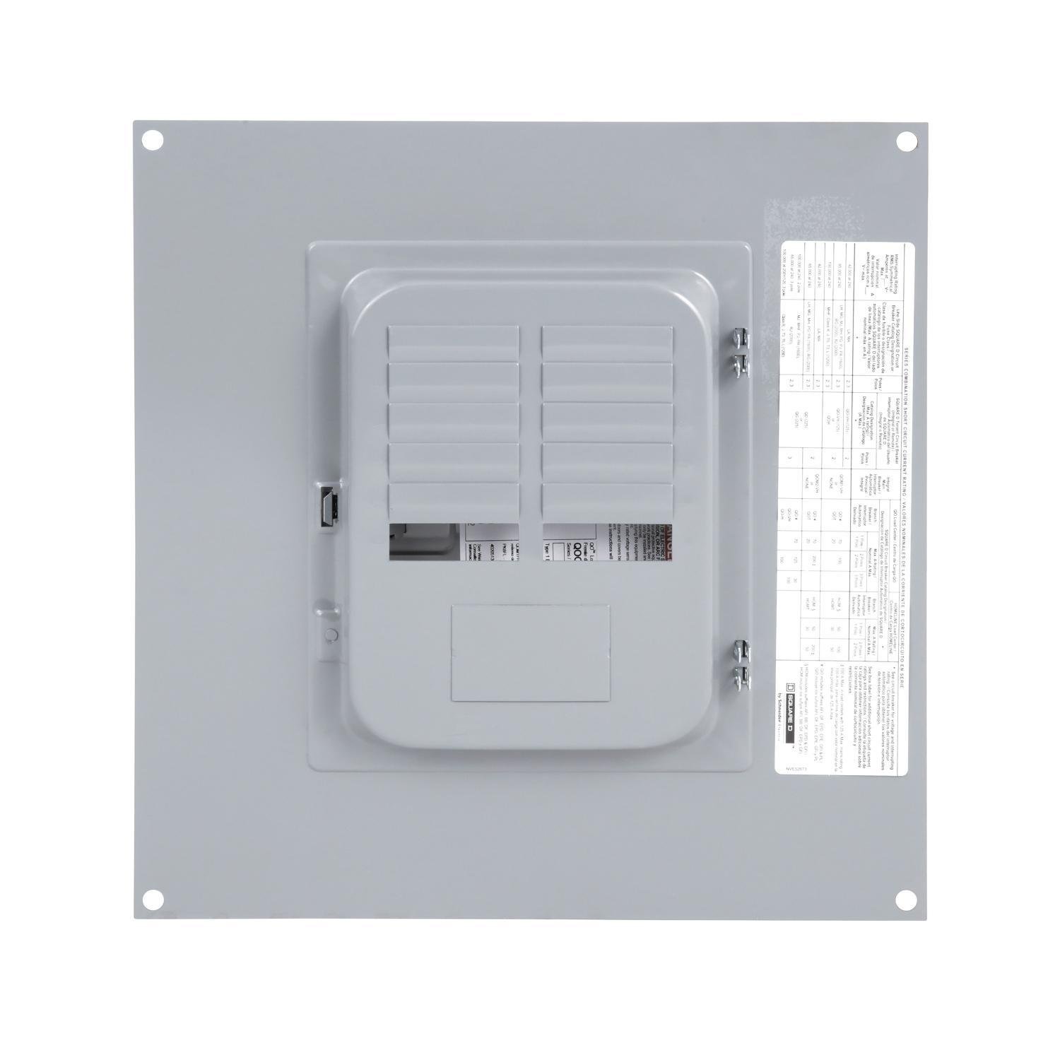 Picture of QOC12US - Replacement cover, QO, for 12 space load center, surface, gray