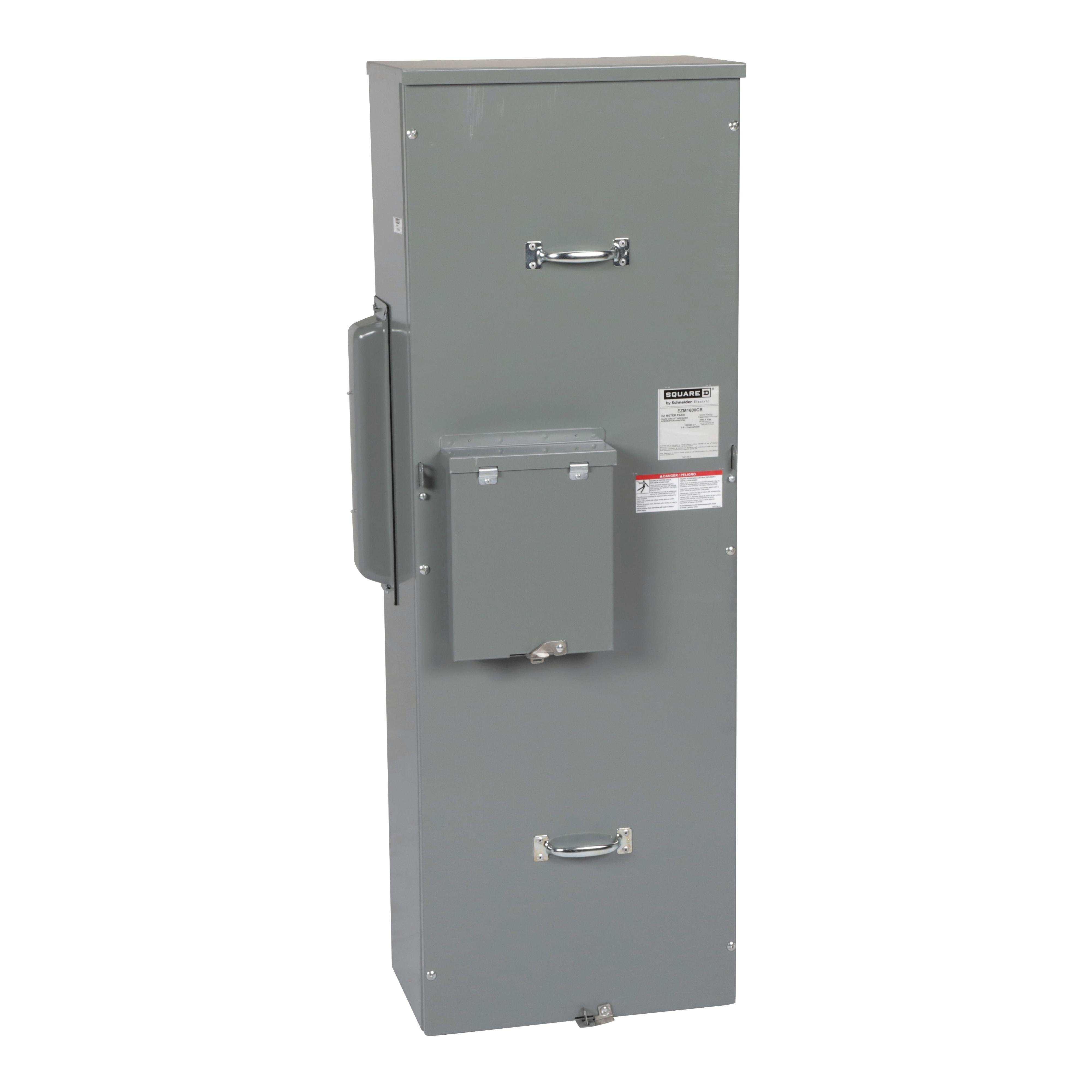 EZM1600CB - Main circuit breaker unit, EZ Meter-Pak, 600A, 120/240VAC, 1ph/3W, 600A bus, 65kA, OH/UG, Type 3R