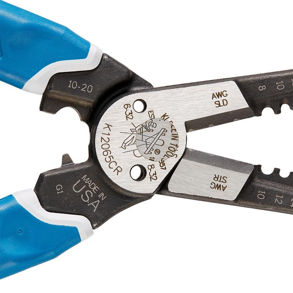 Picture of K12065CR - Klein-Kurve® Heavy-Duty Wire Stripper / Cutter / Crimper Multi Tool, 8-20 AWG