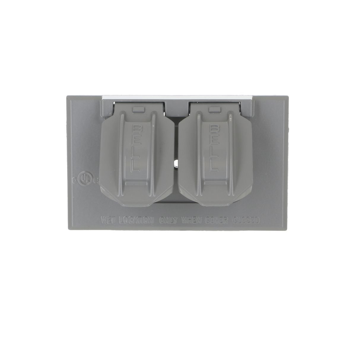 Picture of 5180-0 - 1-Gang Horizontal Weatherproof Cover, Duplex, Gray