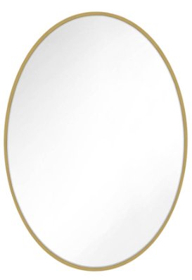 MR1300BBS - Kit Oval Mirror In Burnished Brass