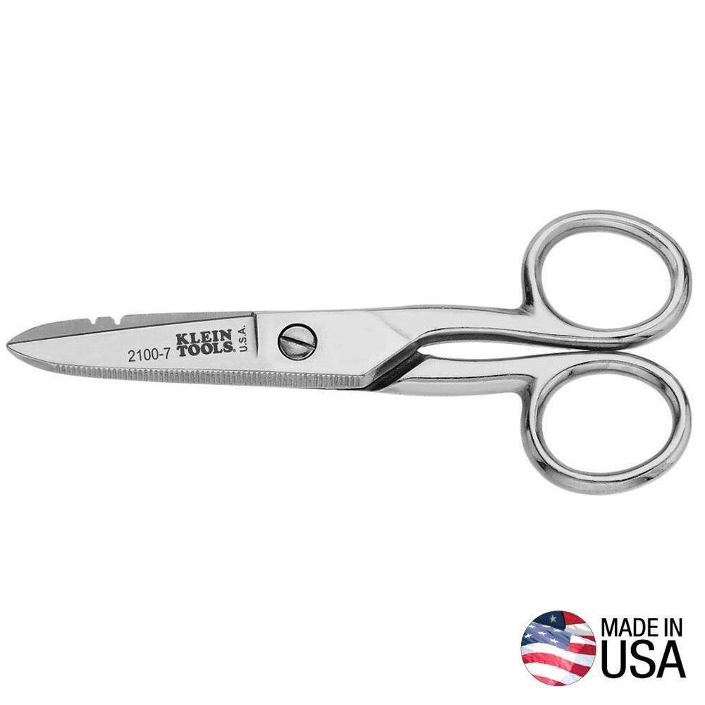 2100-7 - Electrician's Scissors, Nickel Plated