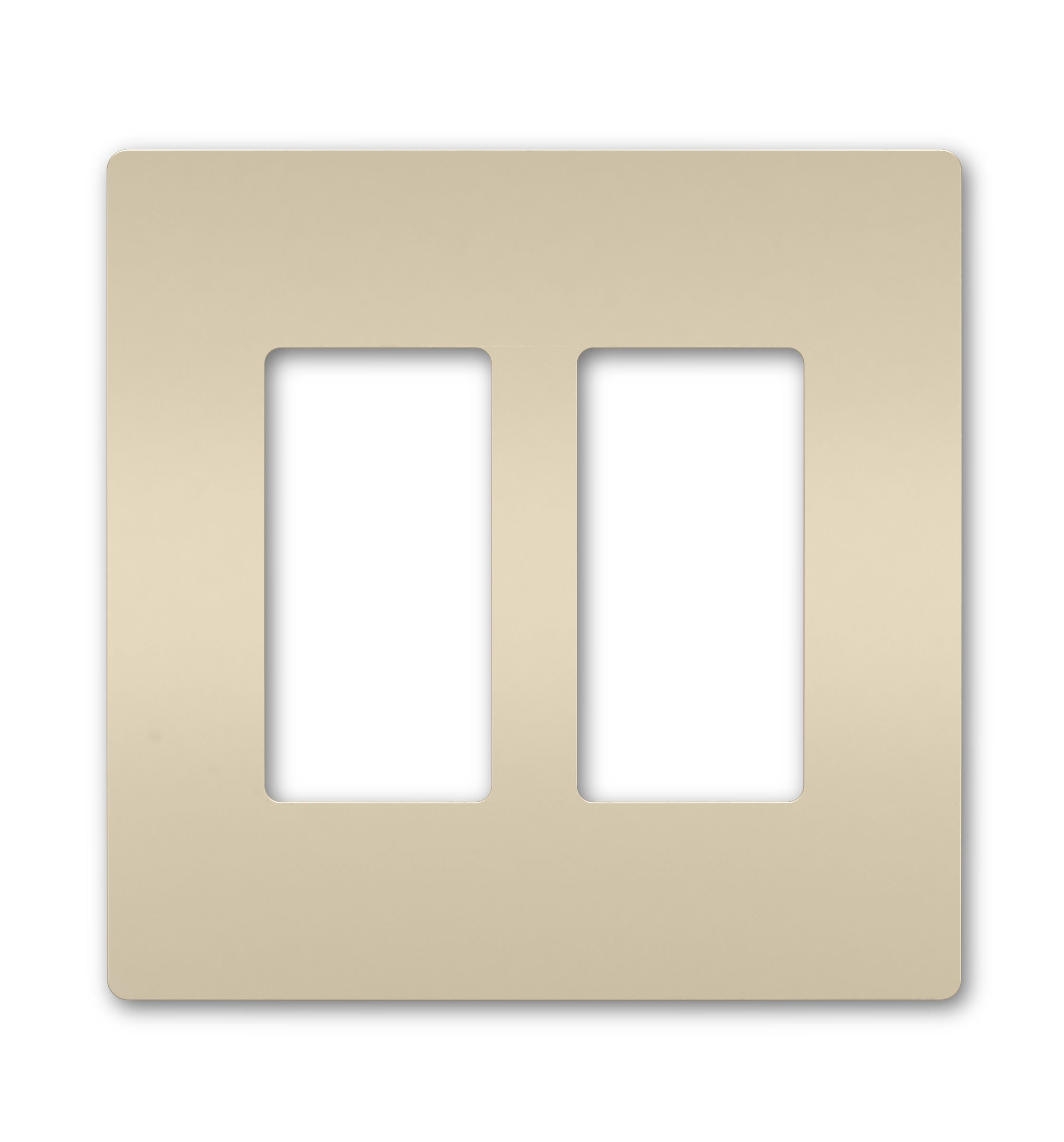 RWP262LA - radiant® 2-Gang Screwless Wall Plate, Light Almond