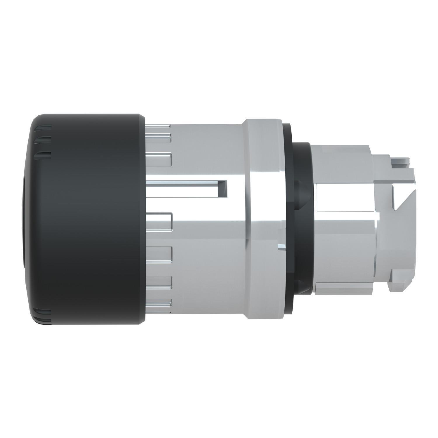 Picture of ZB4BS42 - Mushroom push button head 30mm, Harmony XB4, metal, black, 22mm, latching turn realease