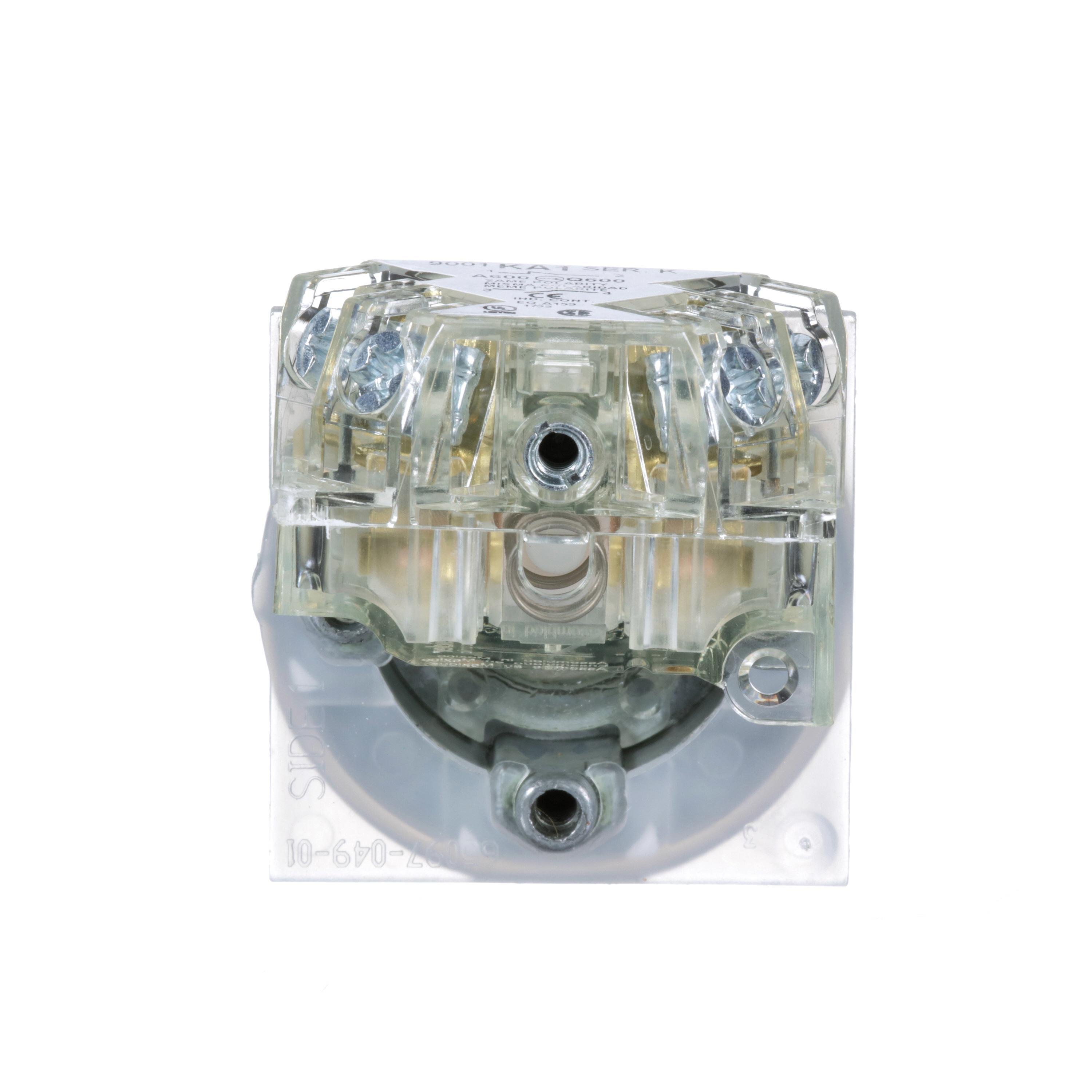 Picture of 9001KR1BH13 - 30mm Push Button, Type K, push button, full guard, black, 1 NO and 1 NC