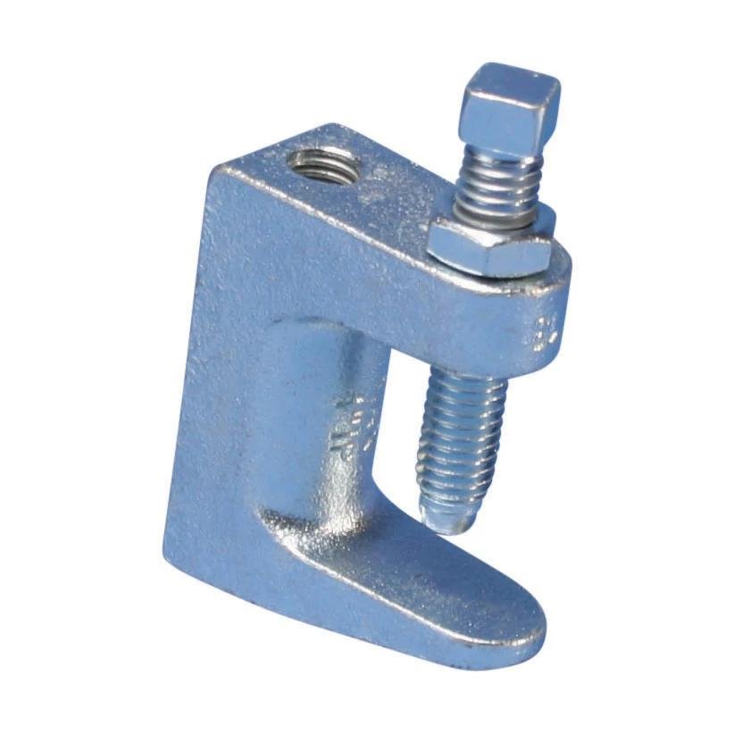 3100037EG - Universal Beam Clamp, Thick Flange, Electrogalv. 3/8" Rod, 1 1/4" Max Flange