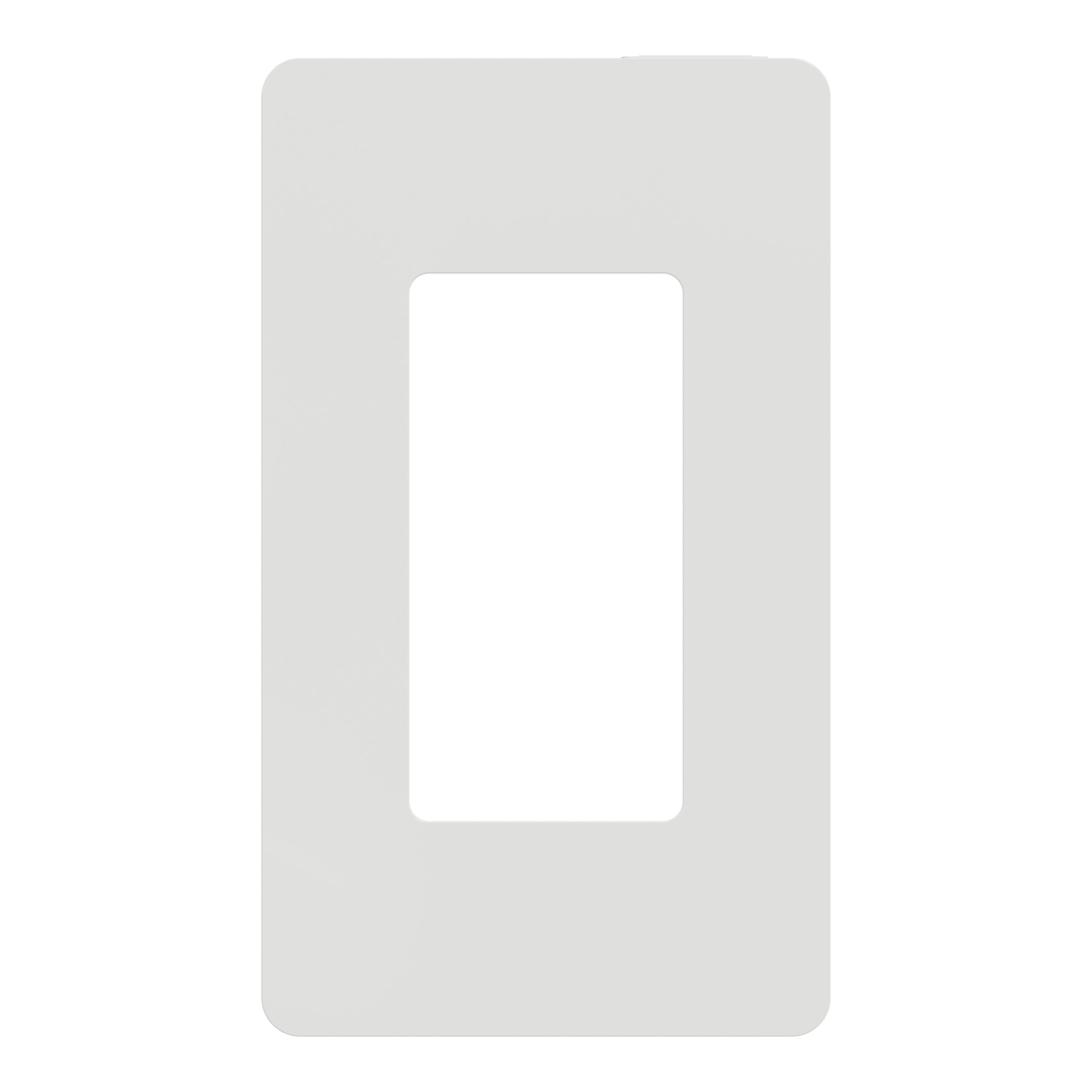 SQWP141001WH - Cover frame, X Series, 1 gang, screwless, white, matte finish